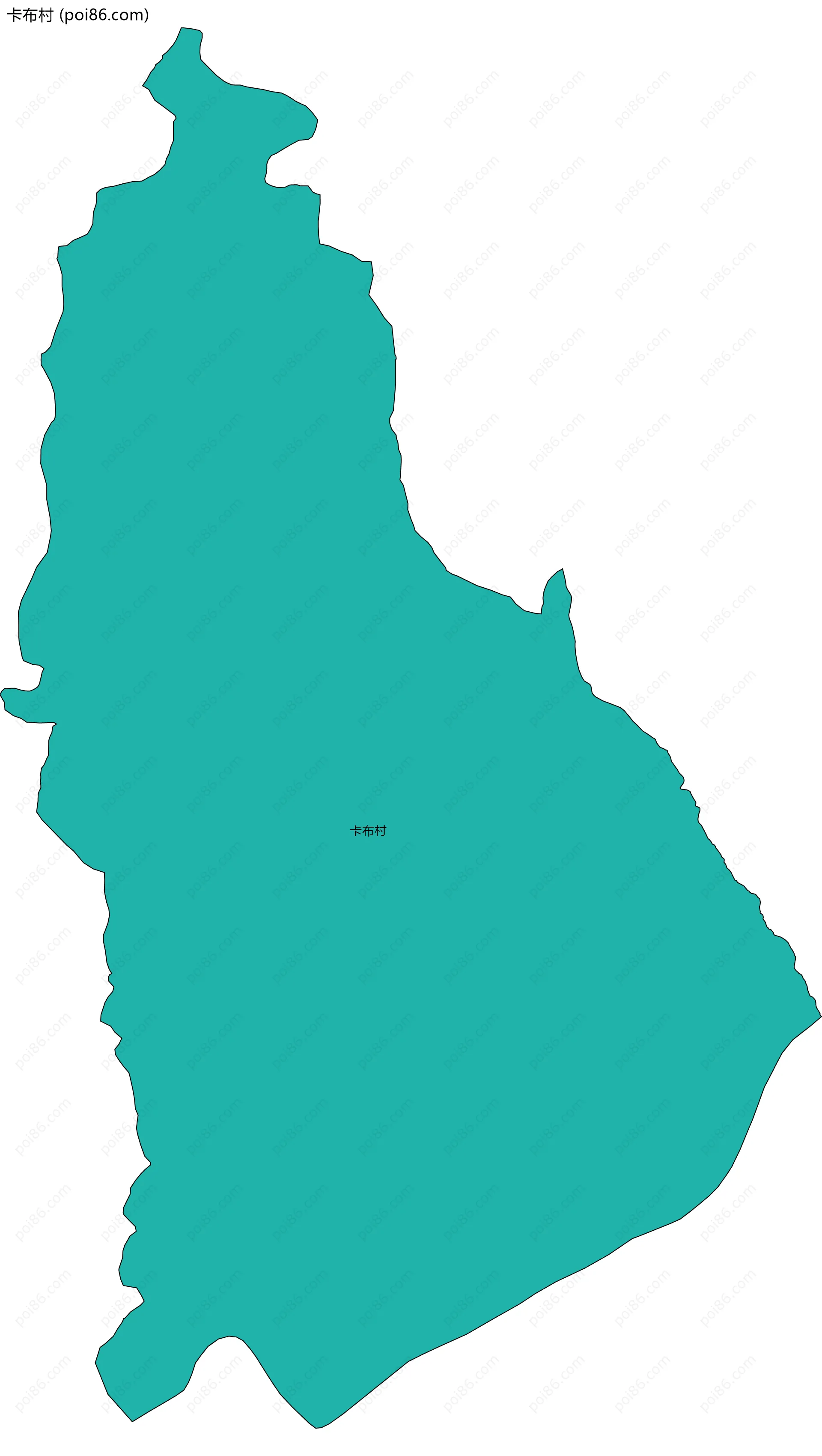 卡布村边界地图