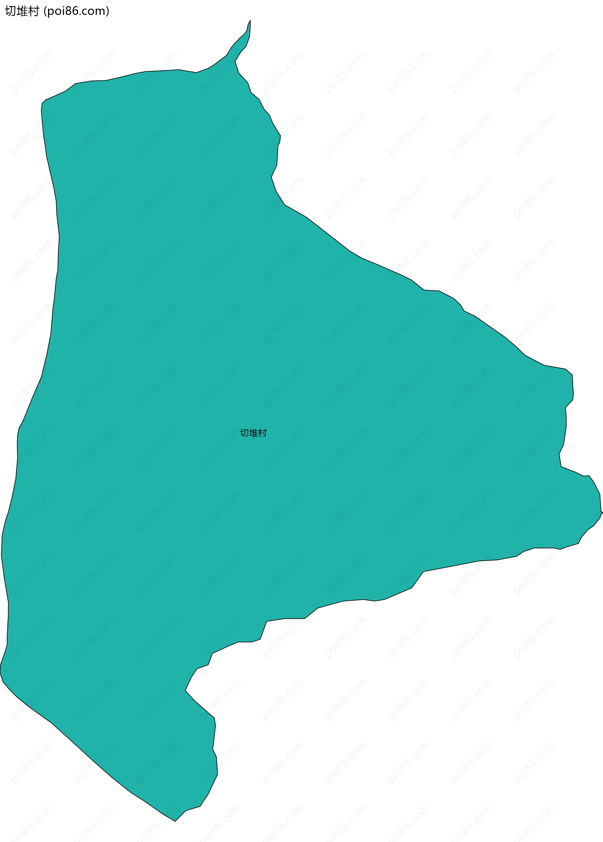 切堆村边界地图