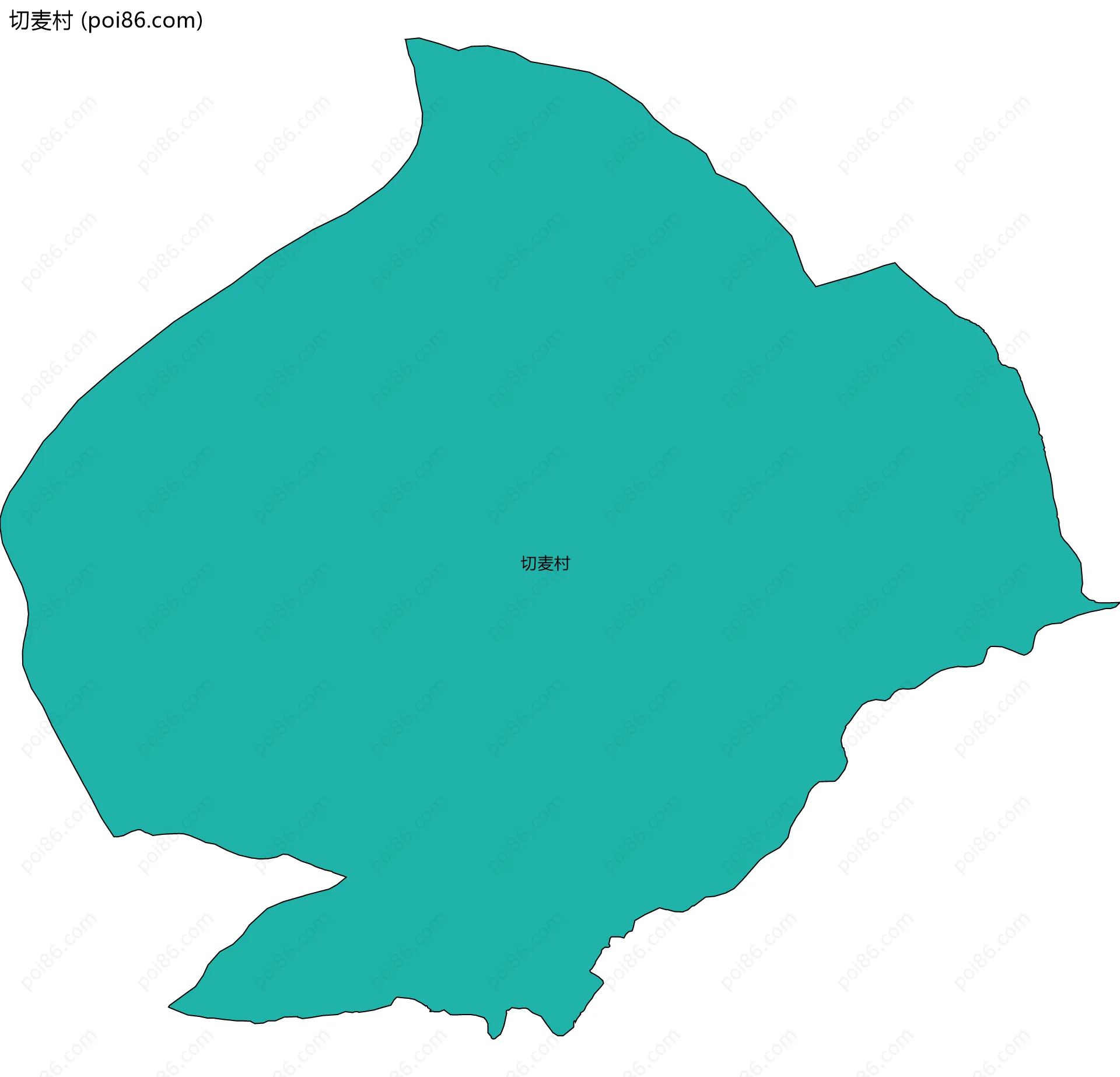 切麦村边界地图