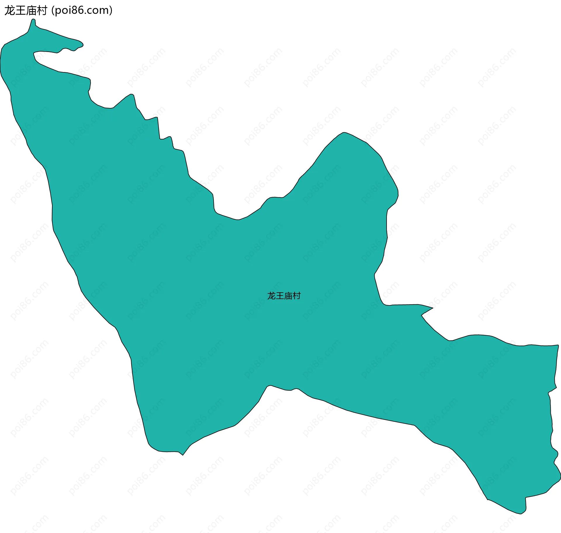 龙王庙村边界地图