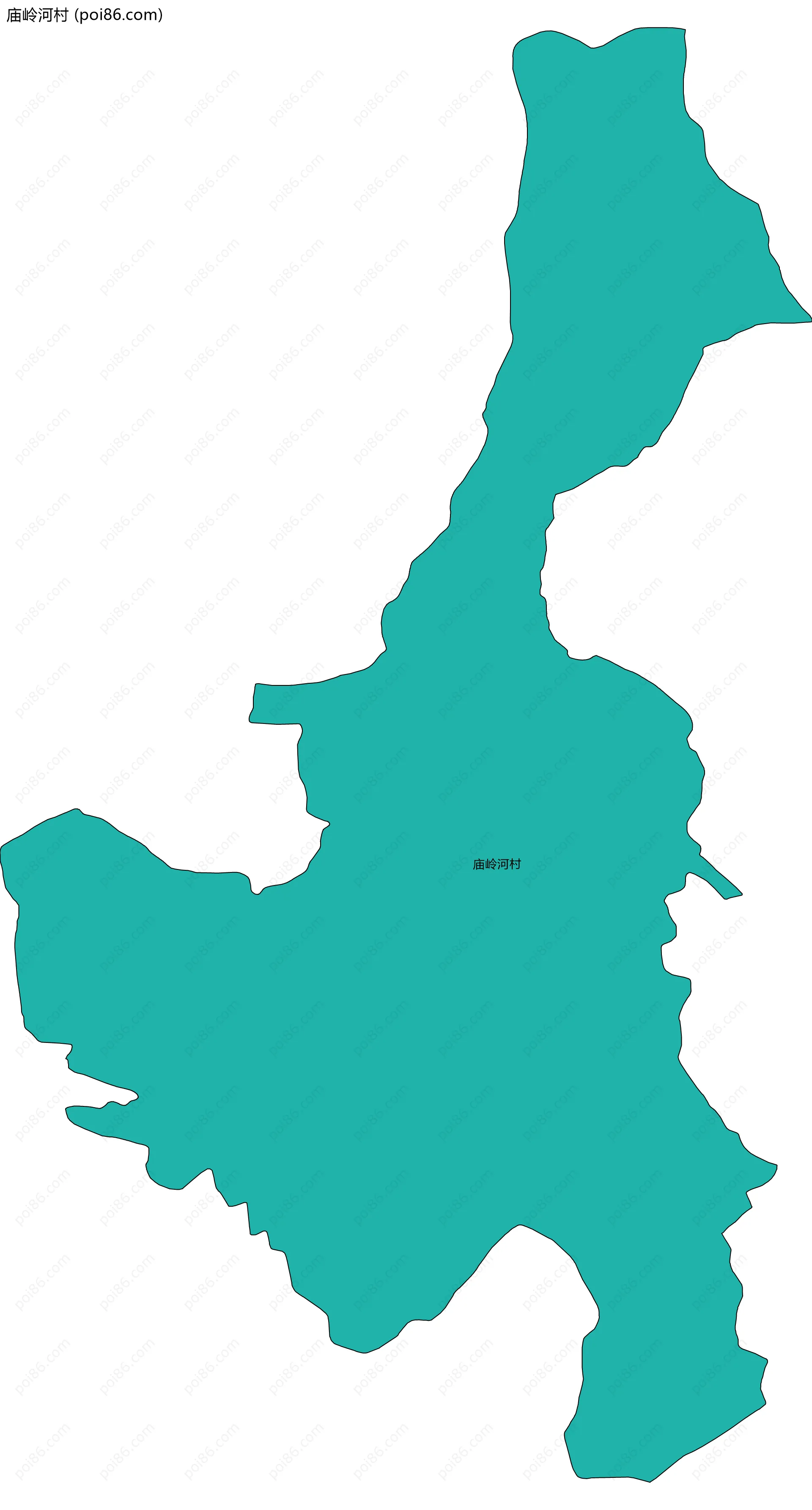 庙岭河村边界地图