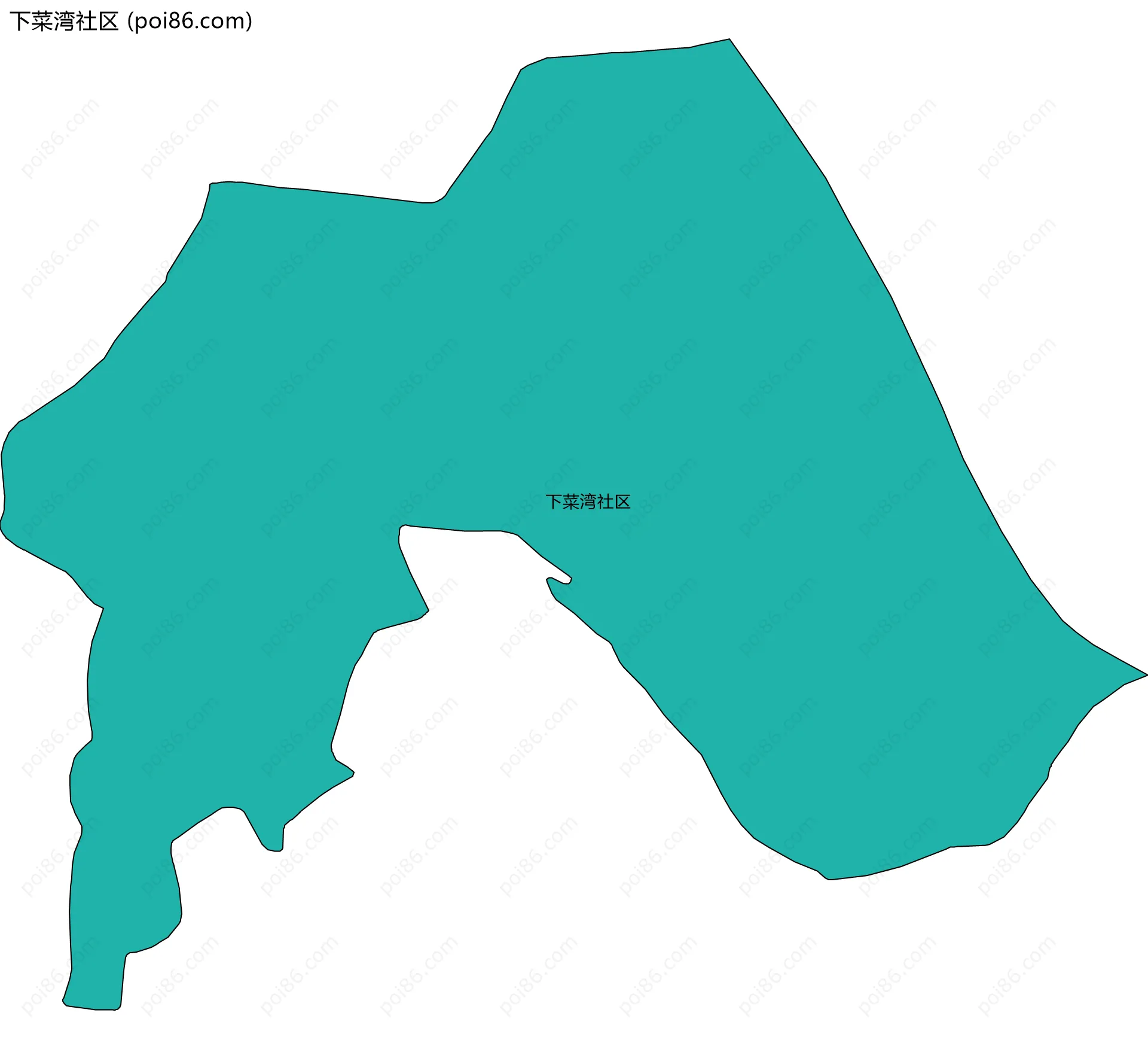 下菜湾社区边界地图