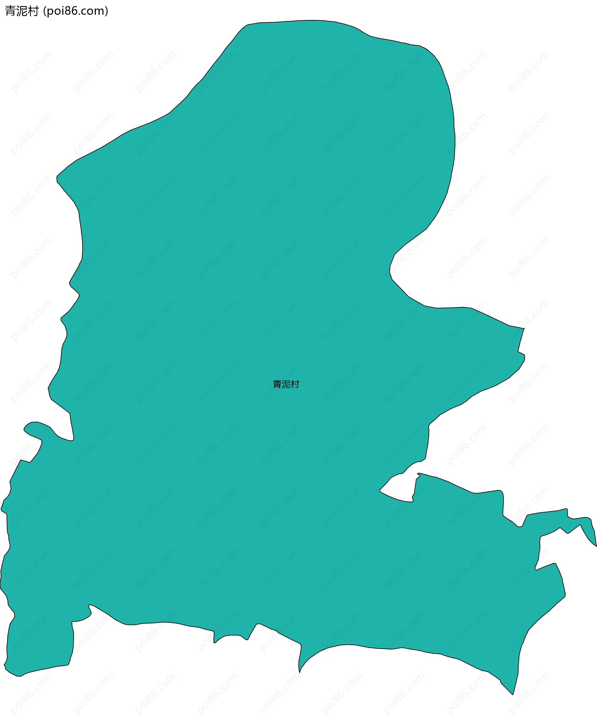 青泥村边界地图