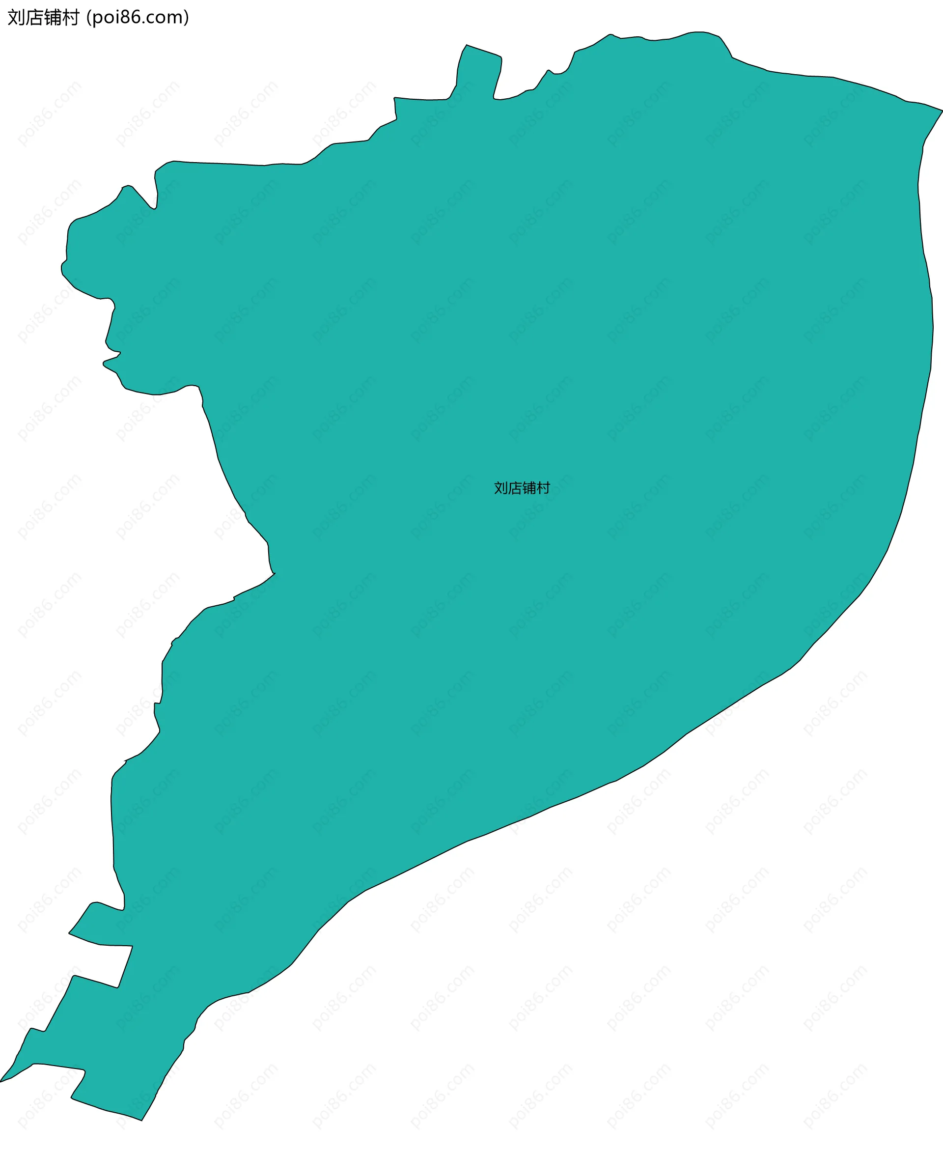 刘店铺村边界地图
