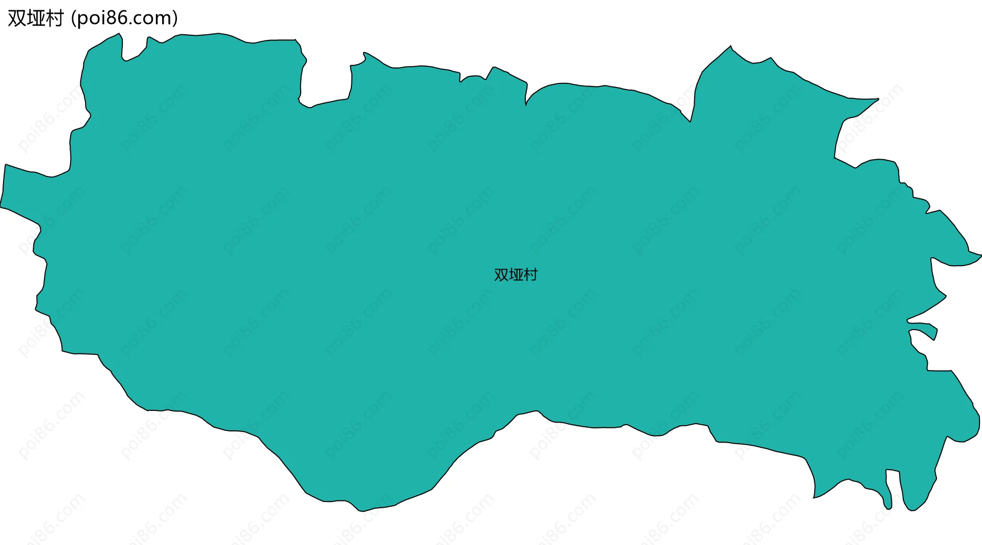 双垭村边界地图