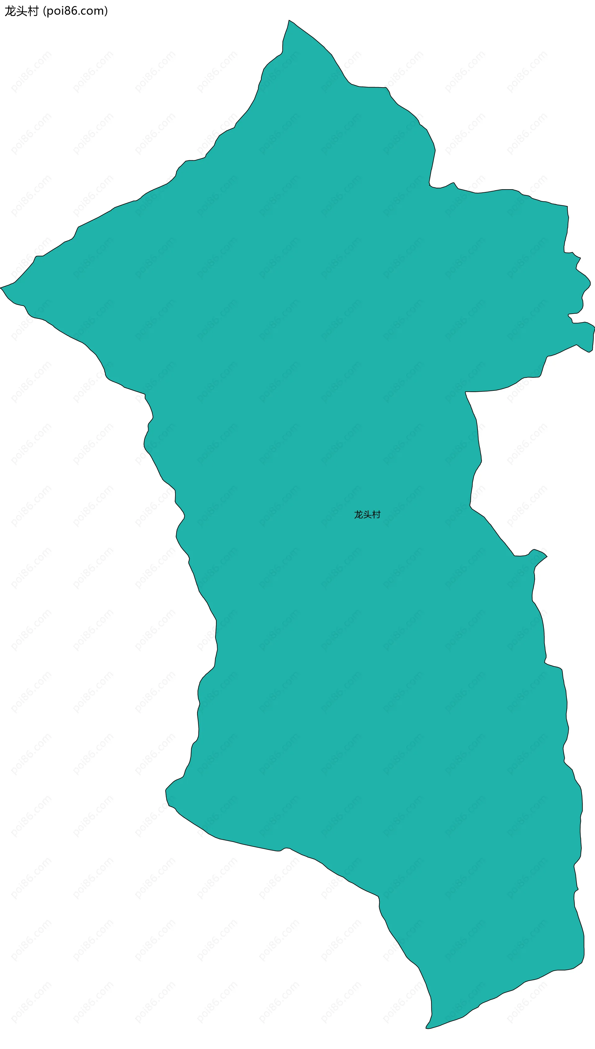 龙头村边界地图