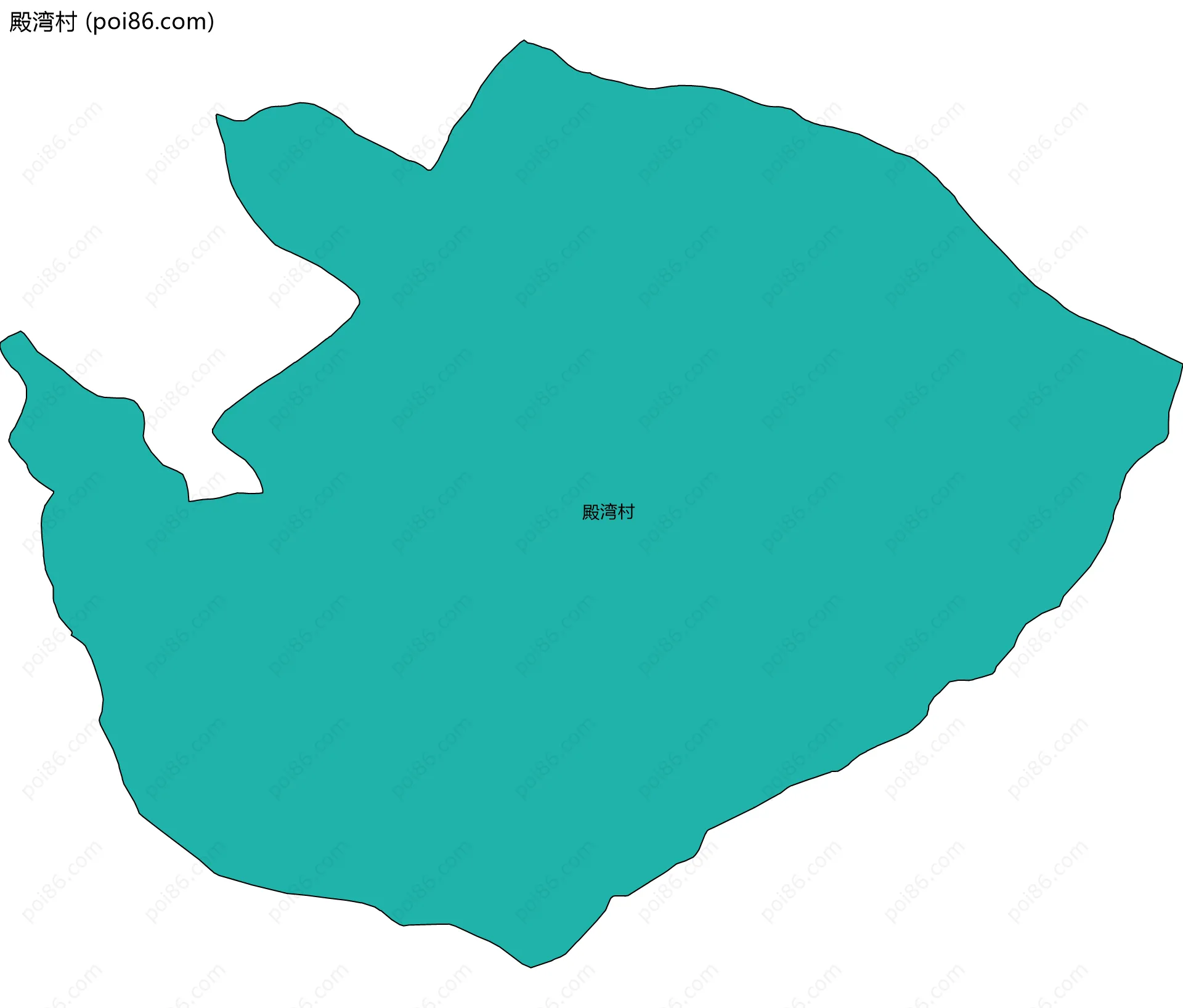 殿湾村边界地图