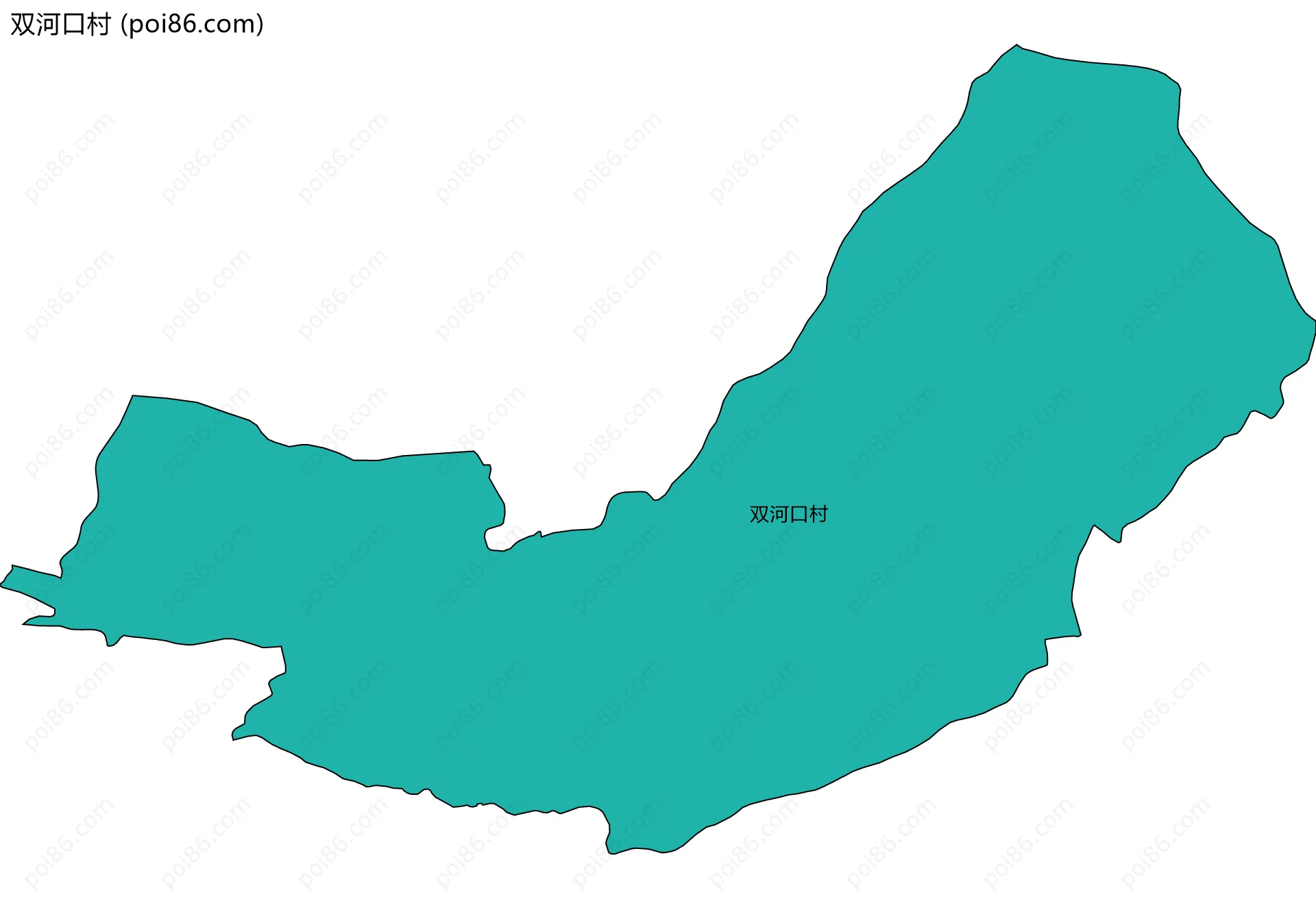 双河口村边界地图