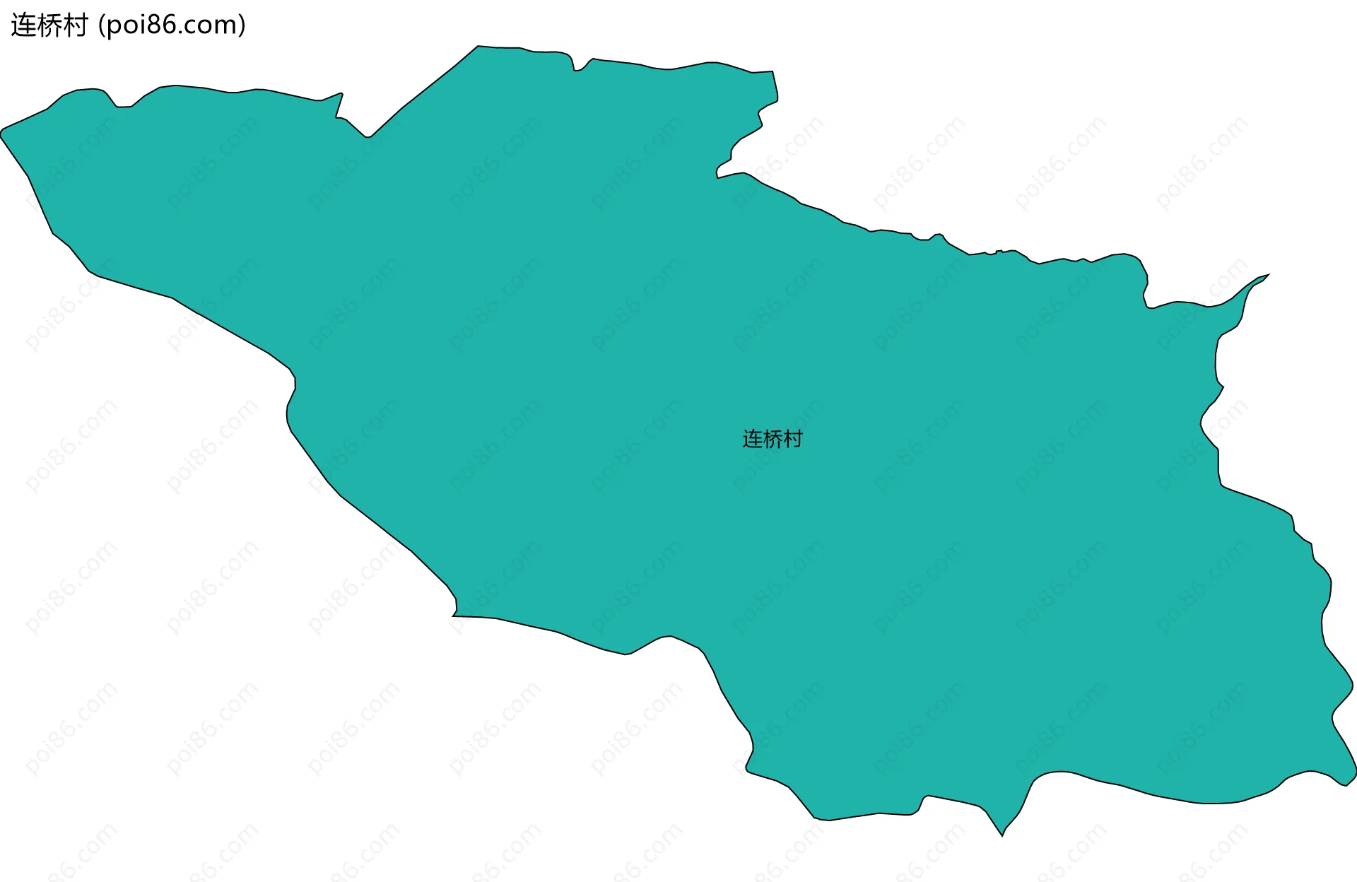 连桥村边界地图