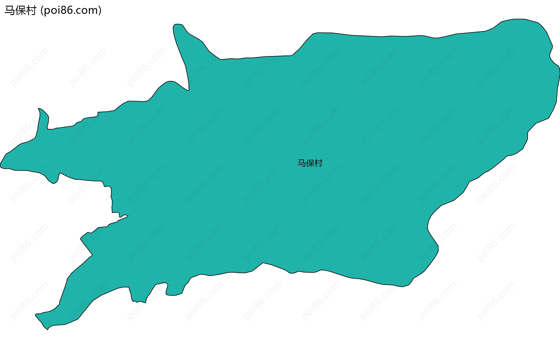马保村边界地图