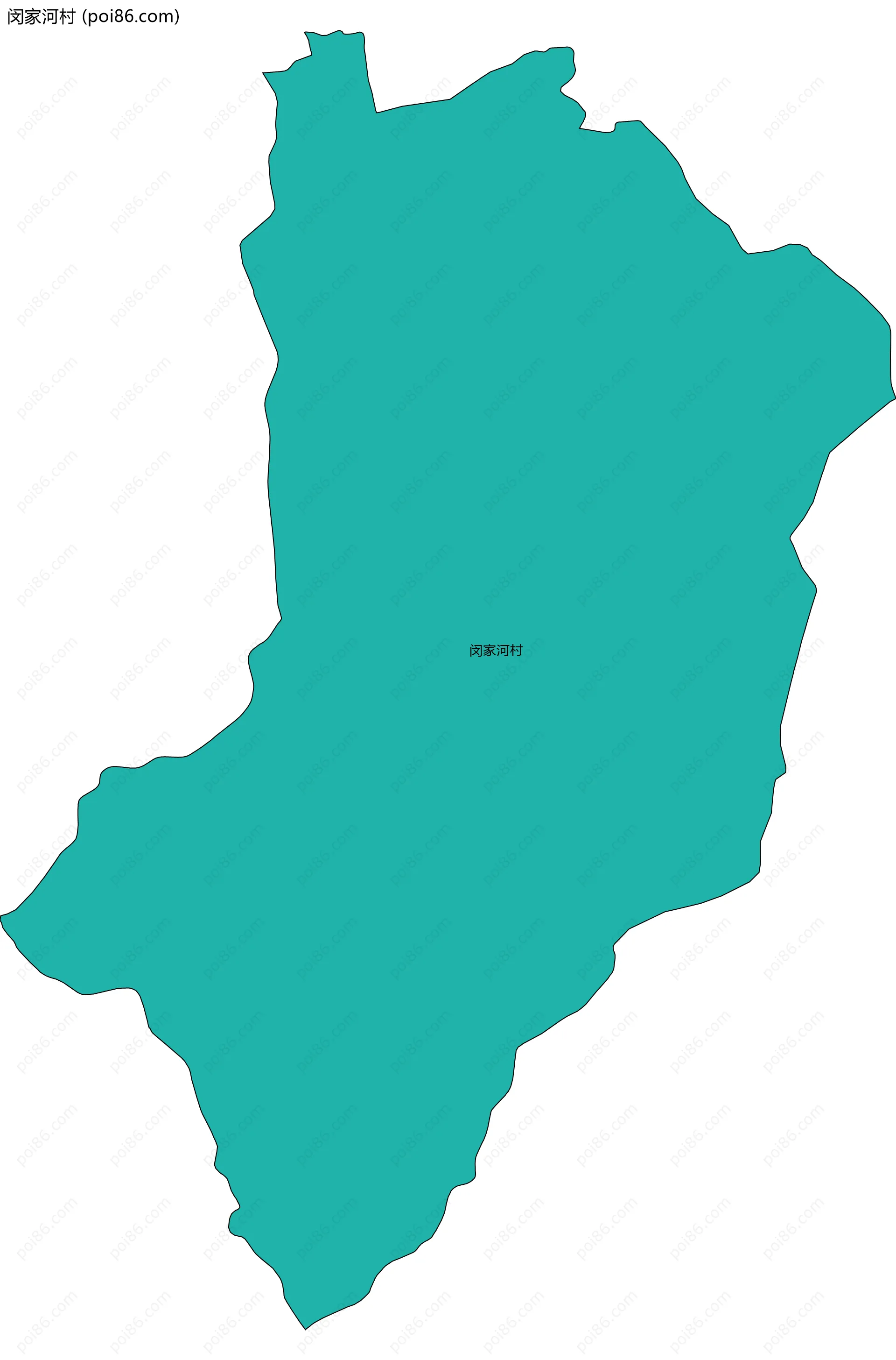 闵家河村边界地图