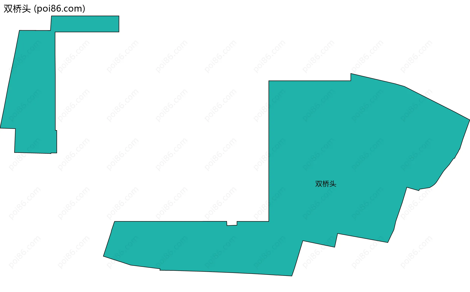 双桥头边界地图