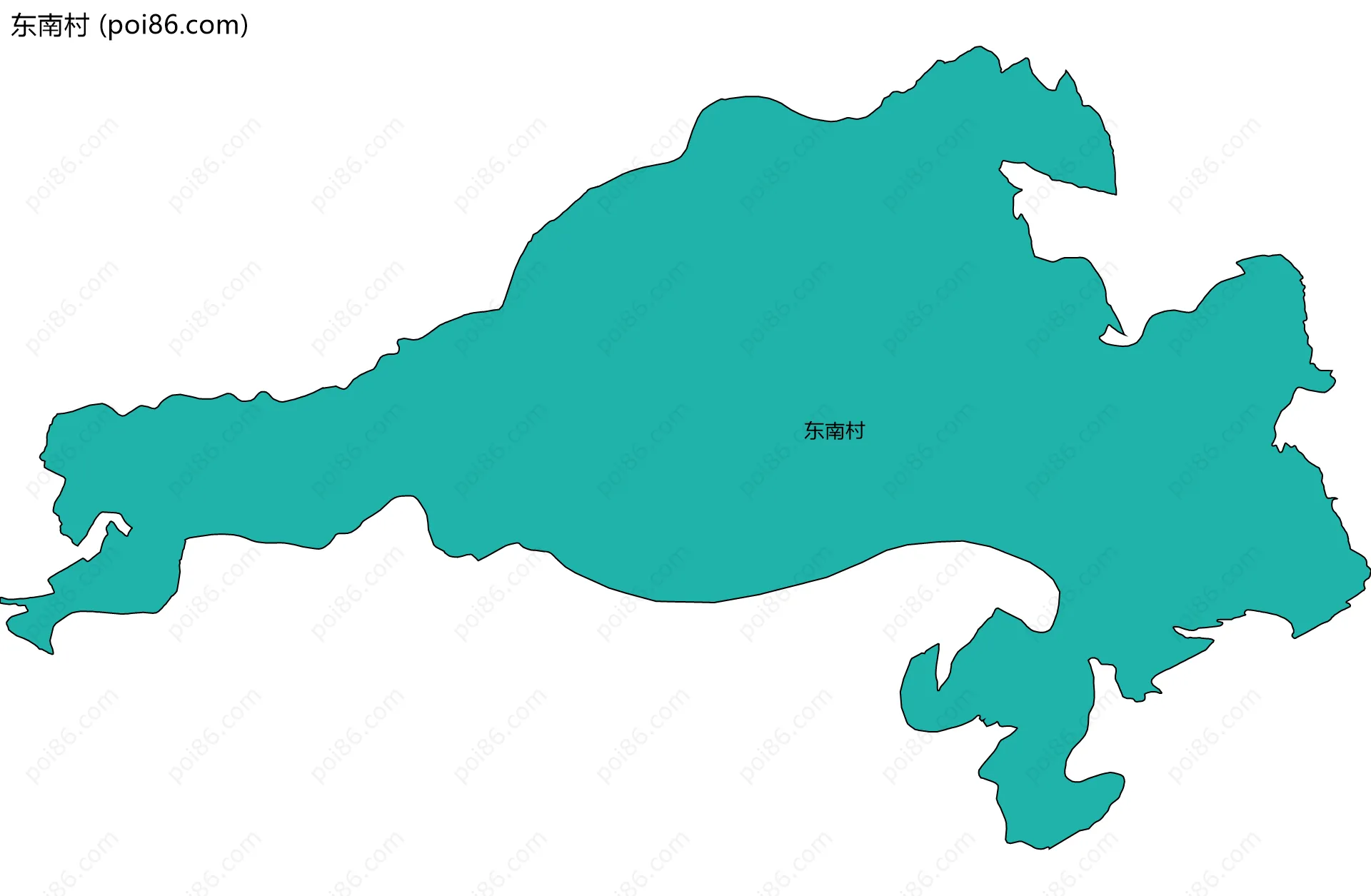 东南村边界地图