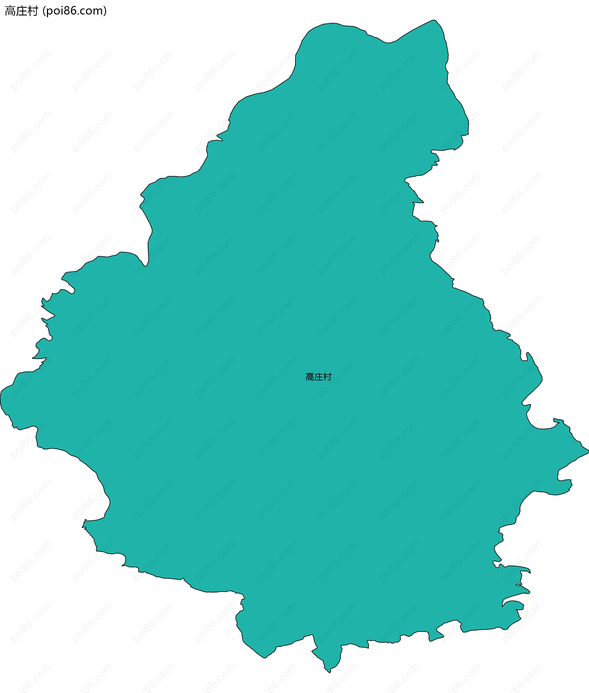 高庄村边界地图