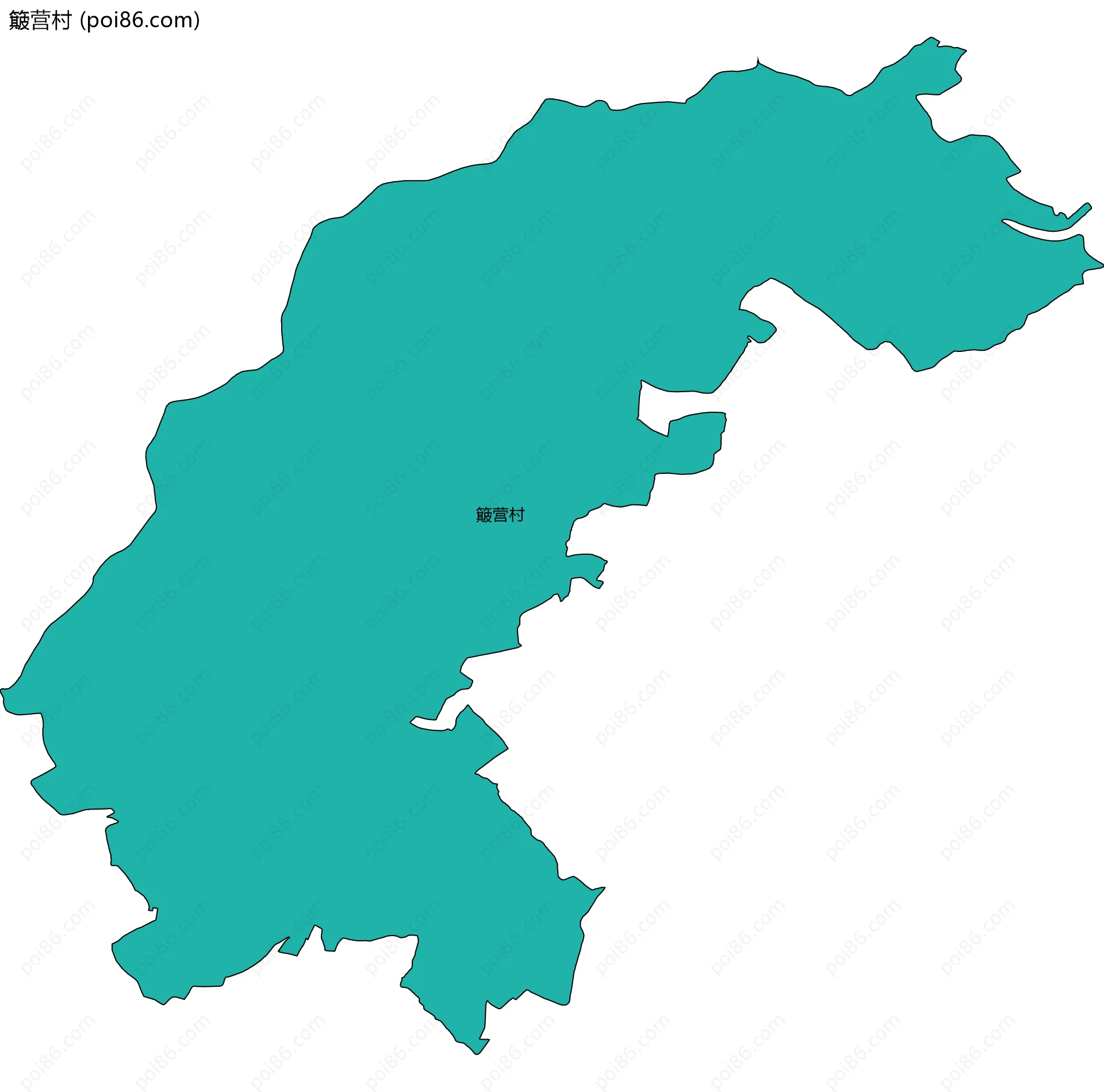 簸营村边界地图