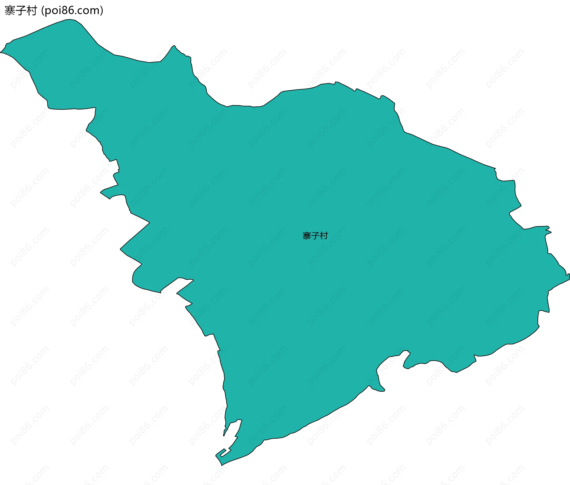 寨子村边界地图