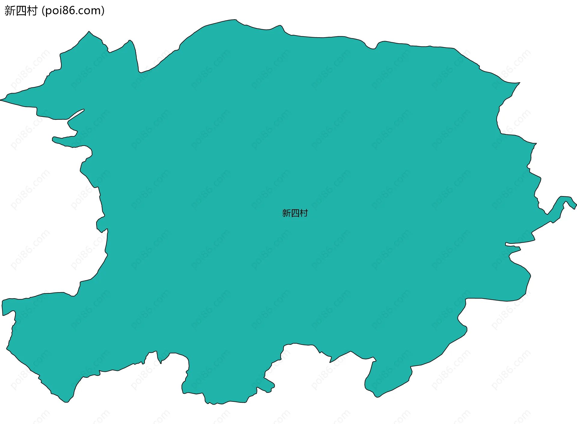 新四村边界地图