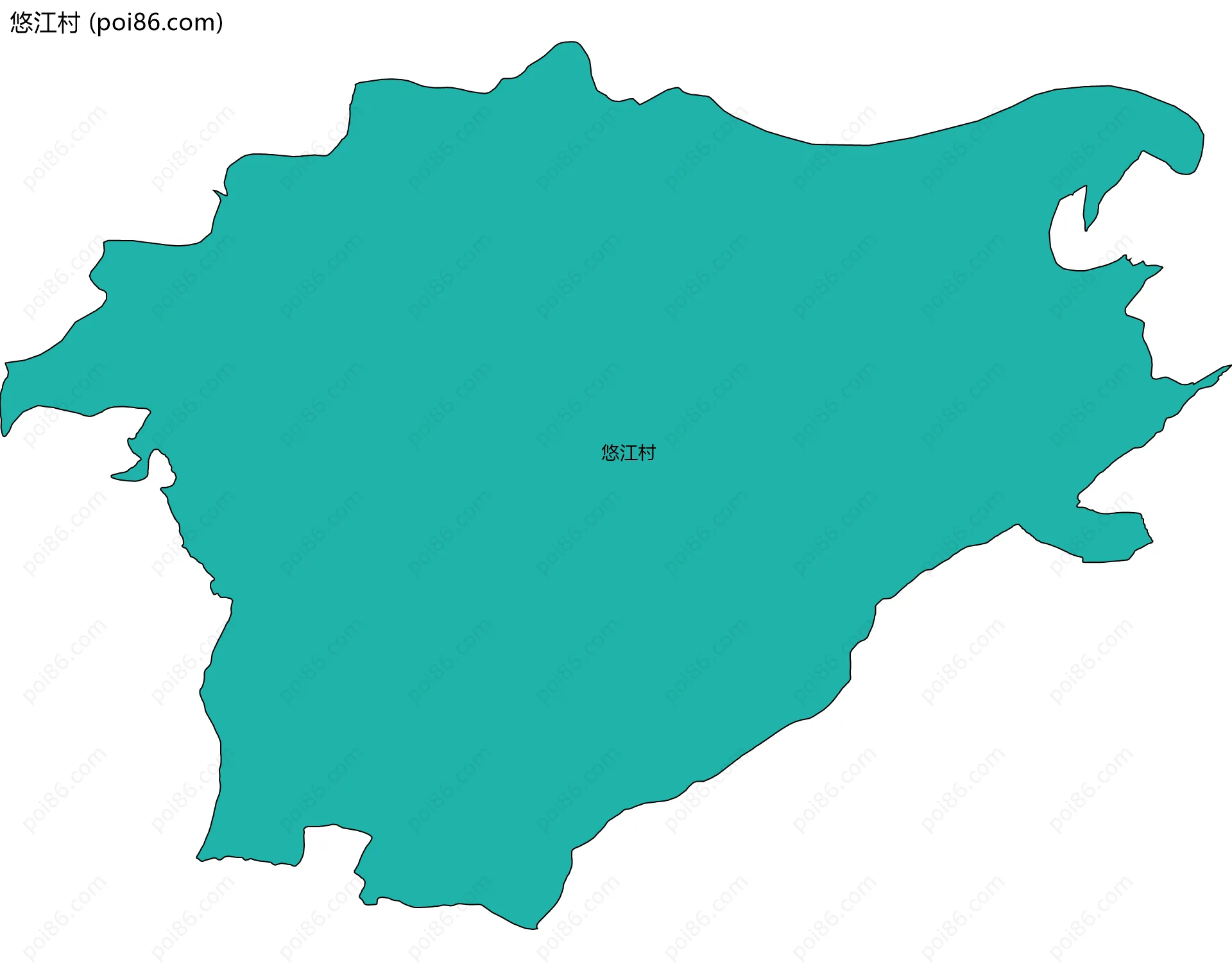 悠江村边界地图
