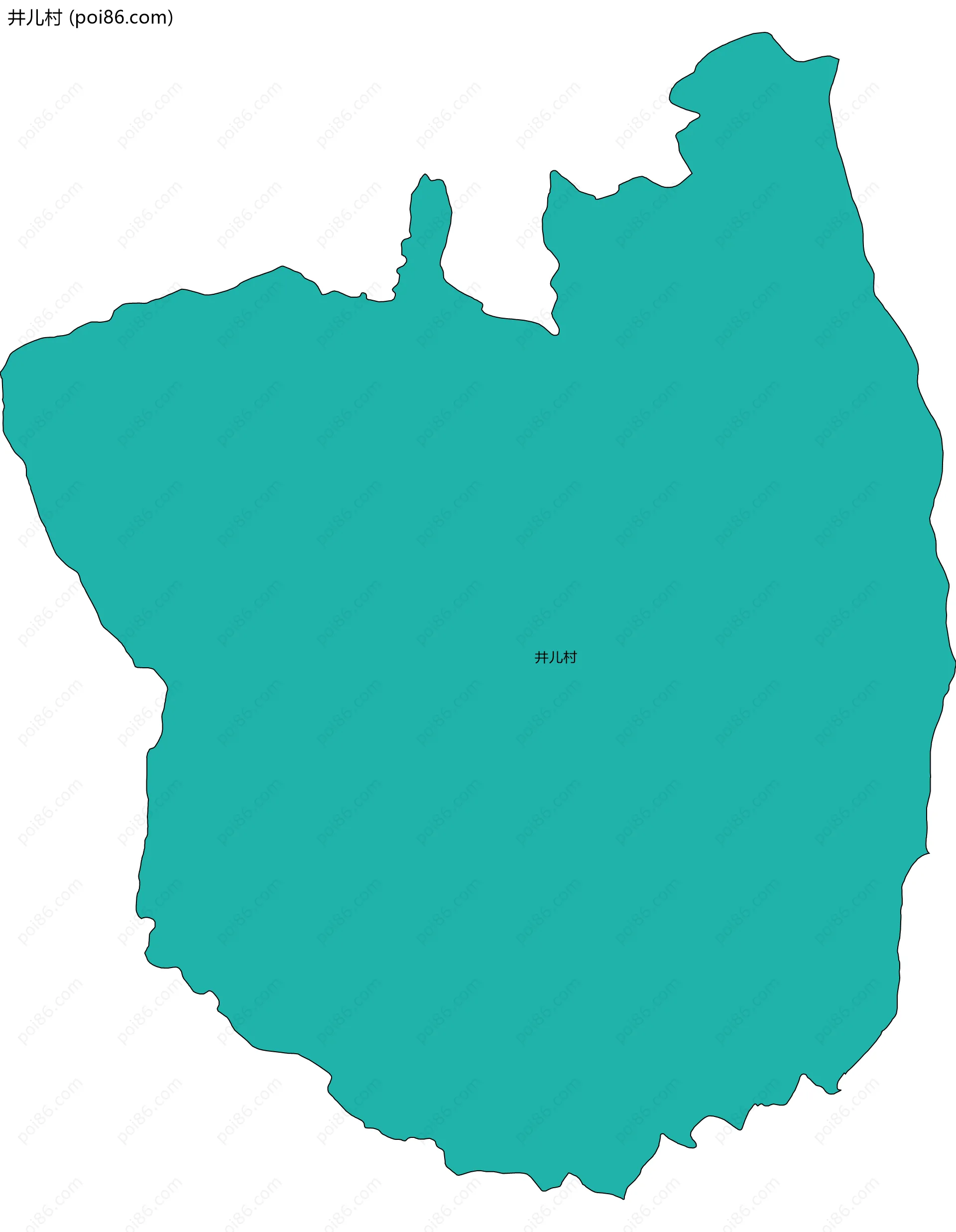 井儿村边界地图