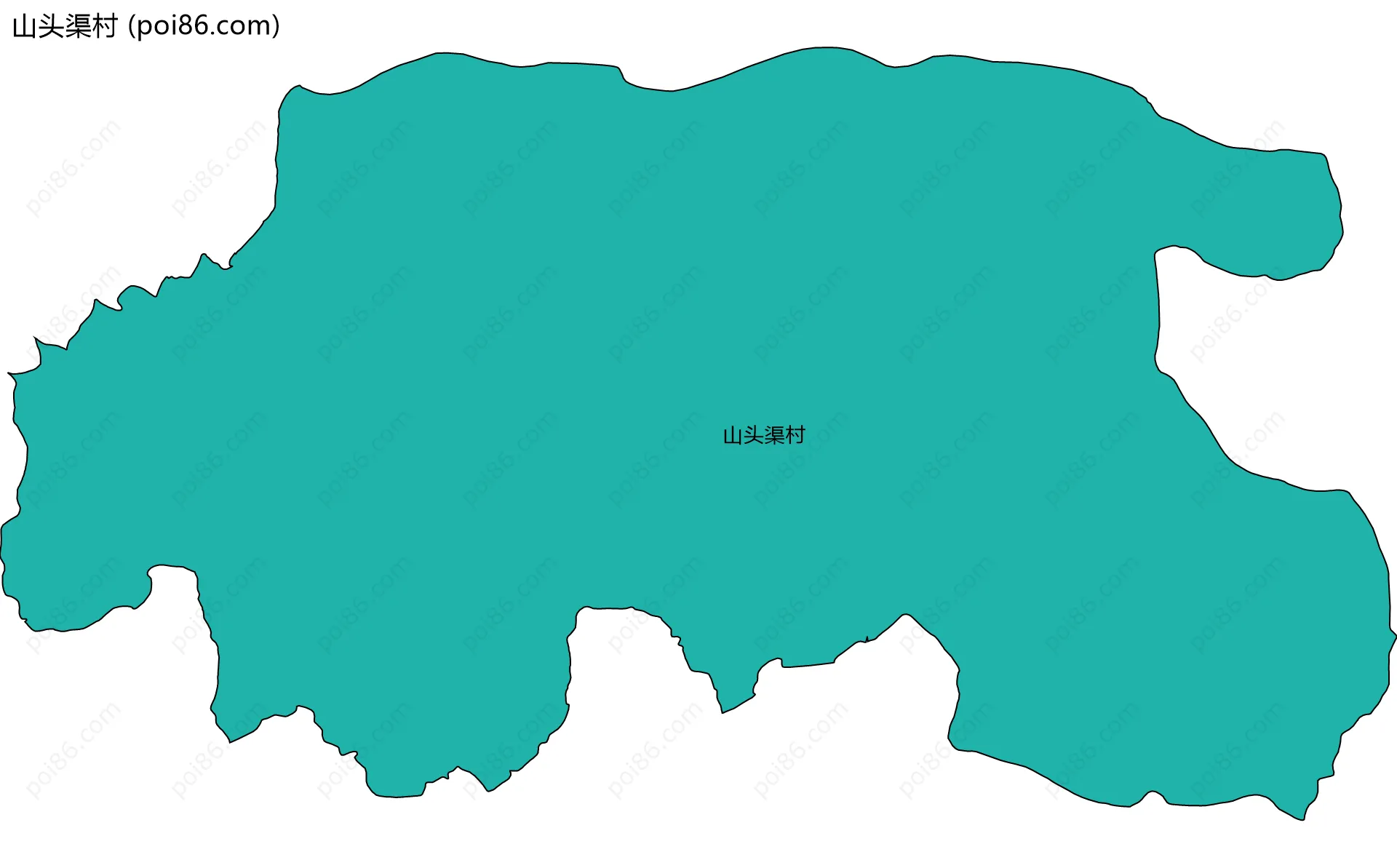 山头渠村边界地图