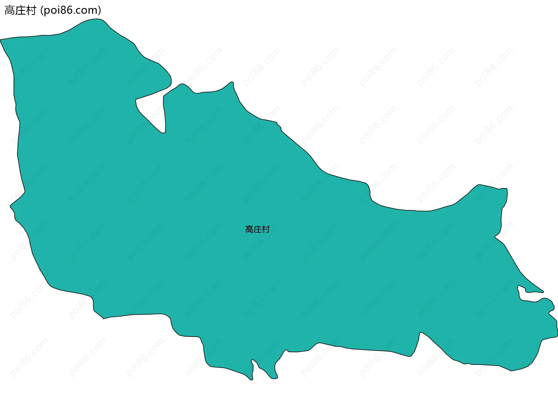 高庄村边界地图