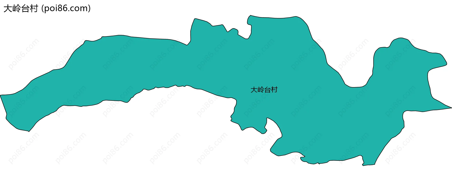 大岭台村边界地图