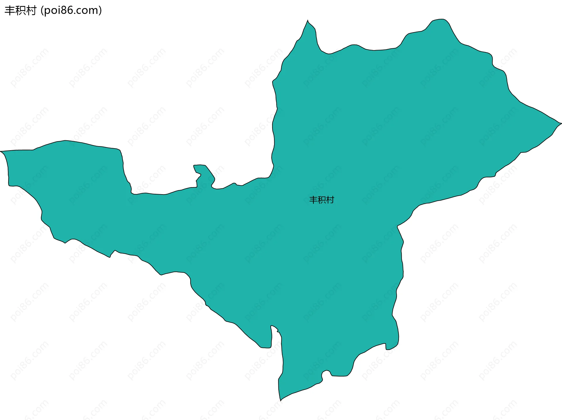 丰积村边界地图