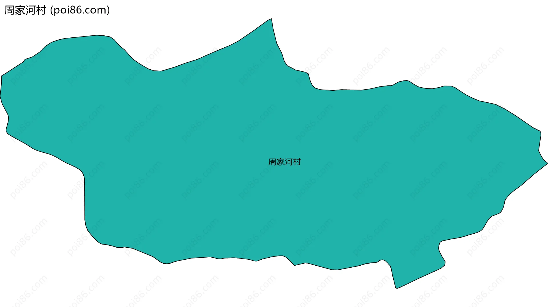 周家河村边界地图