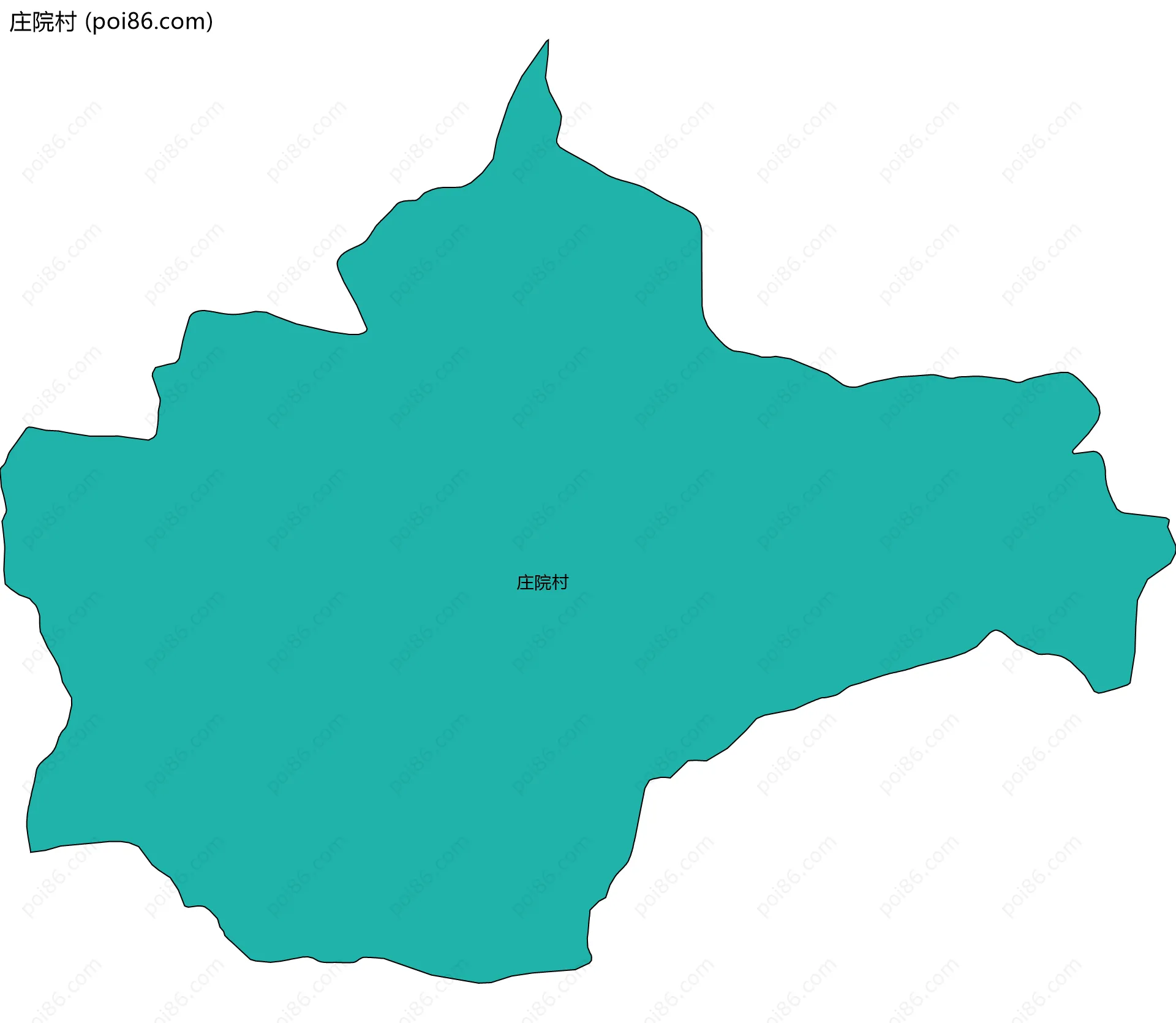 庄院村边界地图