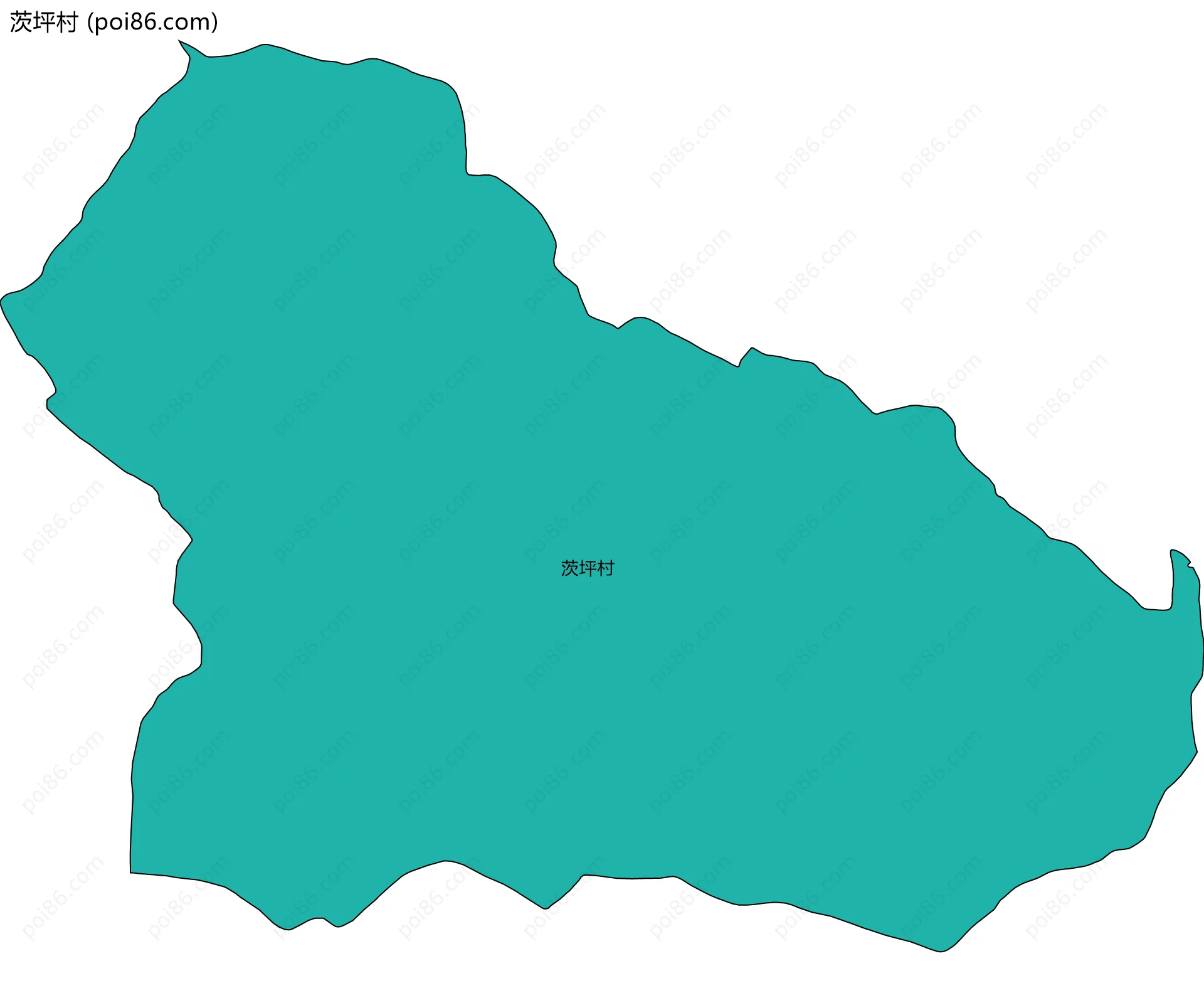 茨坪村边界地图