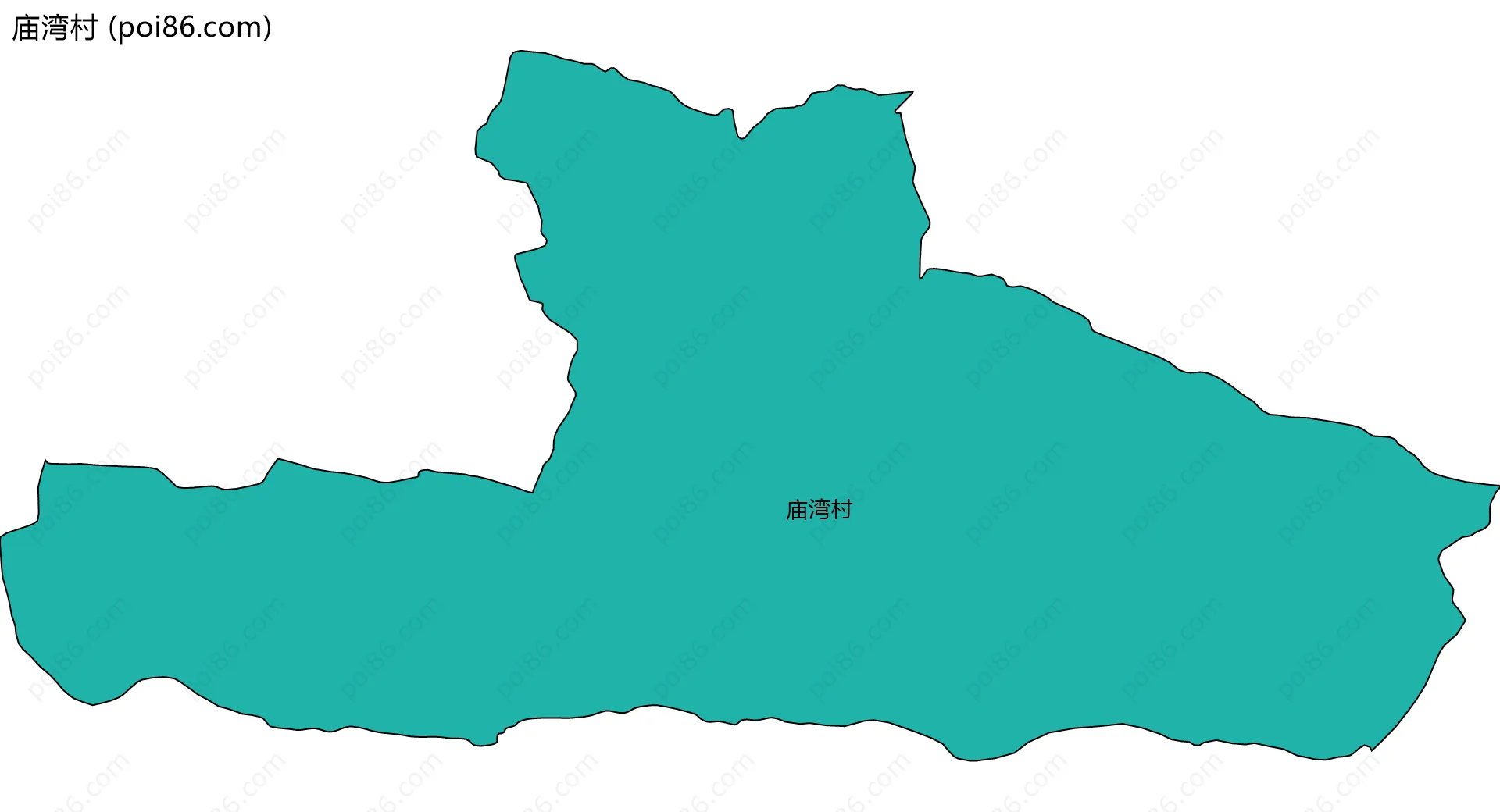 庙湾村边界地图