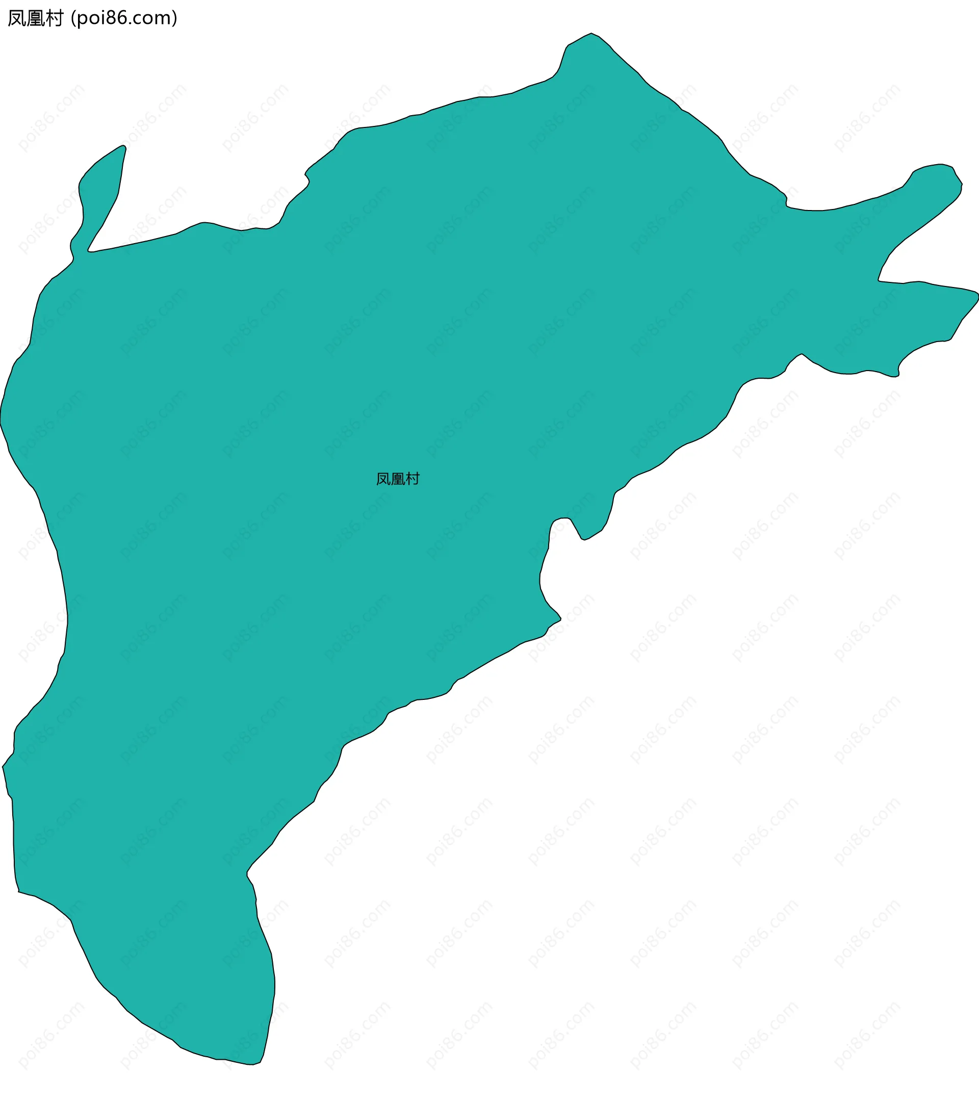 凤凰村边界地图