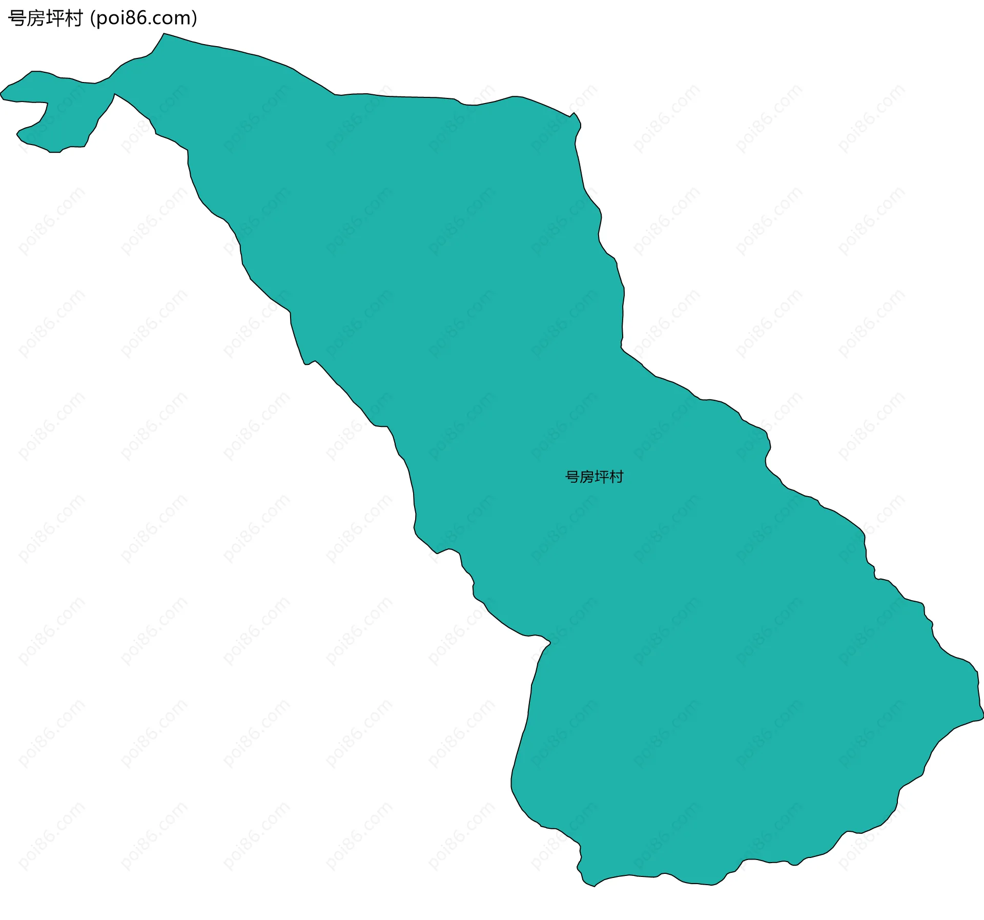 号房坪村边界地图