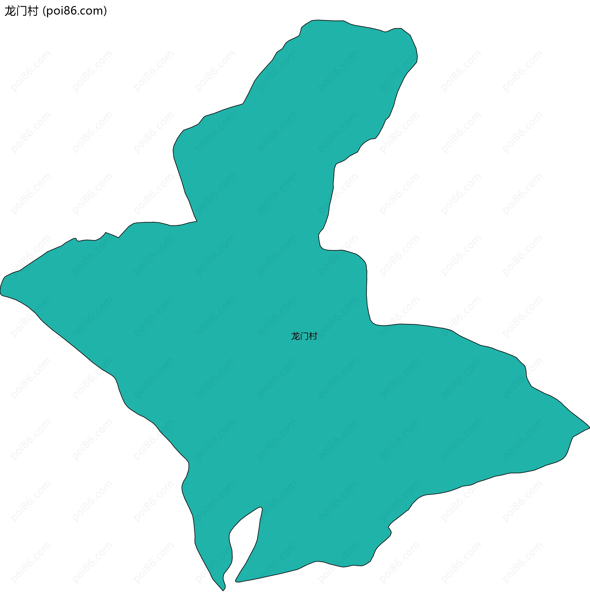 龙门村边界地图