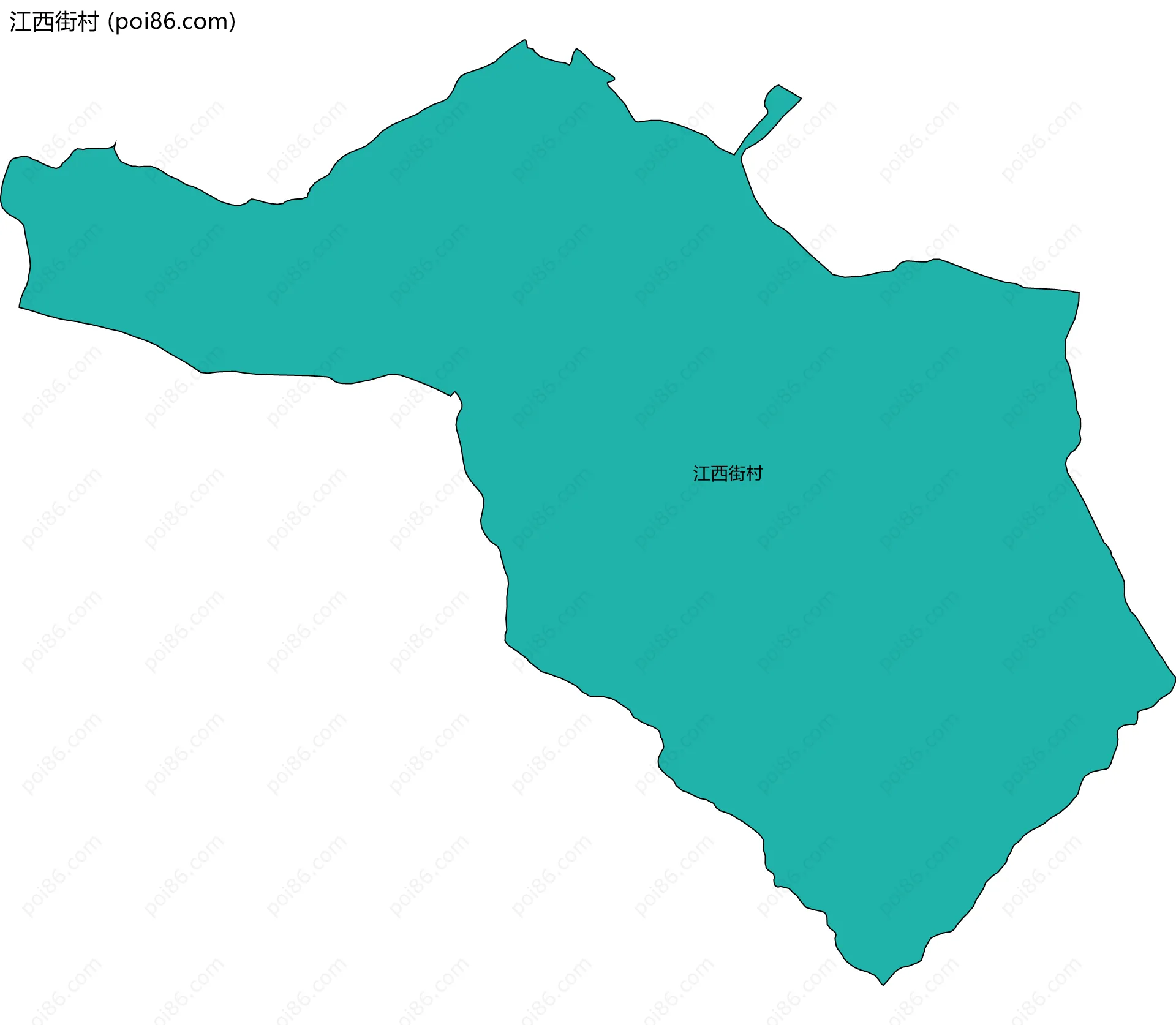 江西街村边界地图
