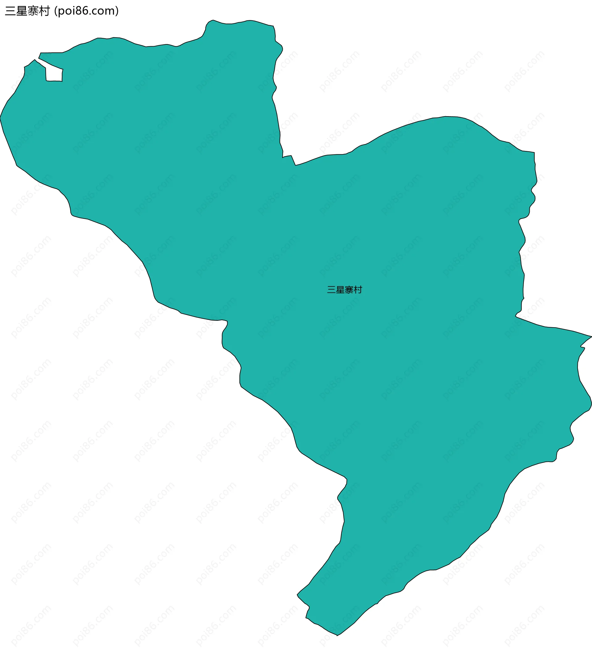 三星寨村边界地图