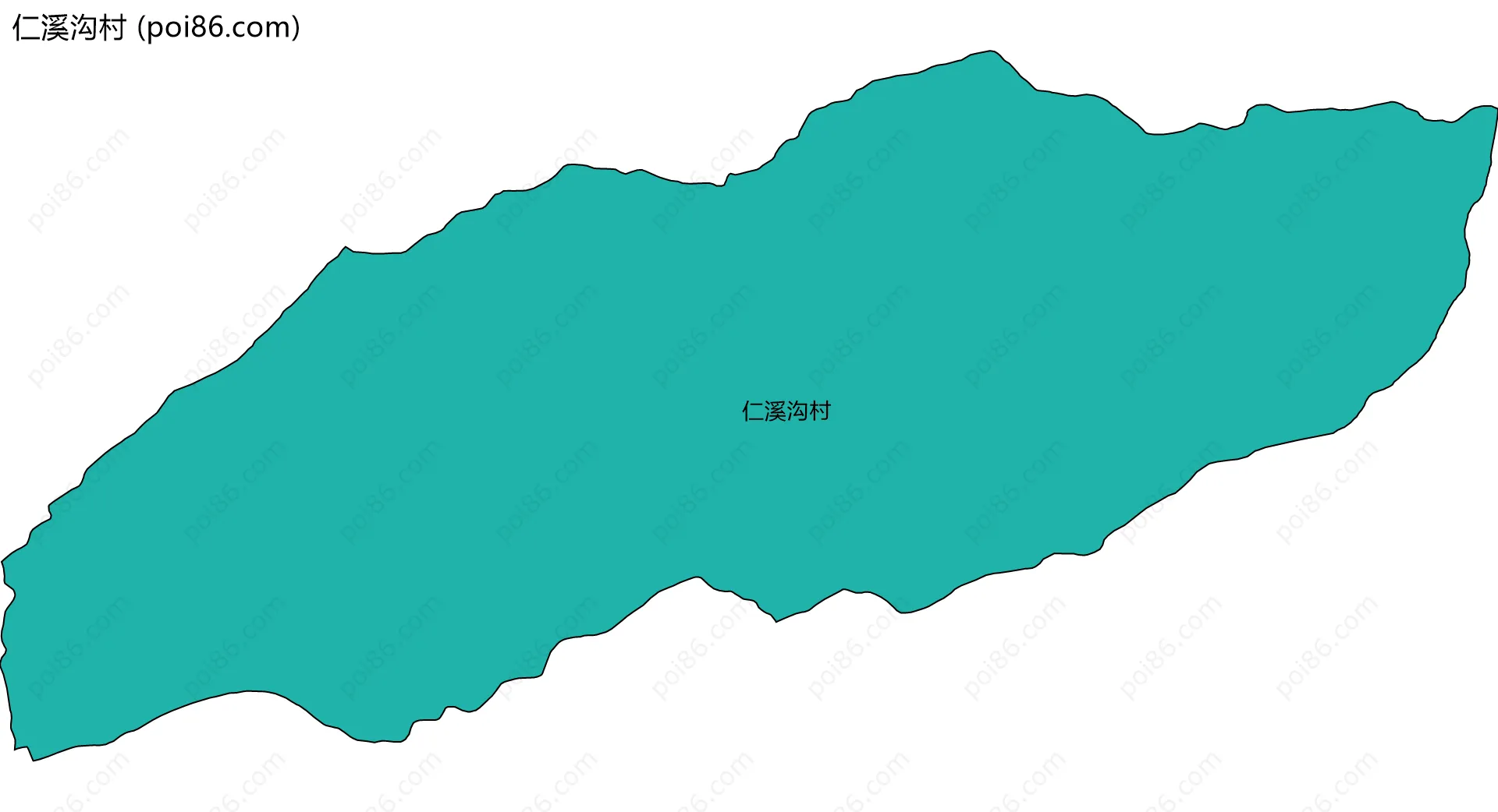 仁溪沟村边界地图