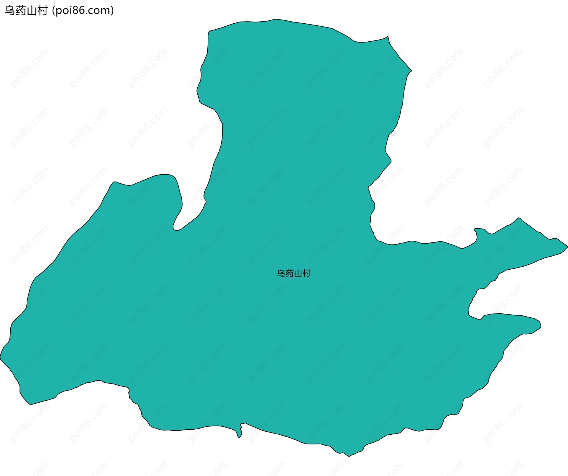 乌药山村边界地图