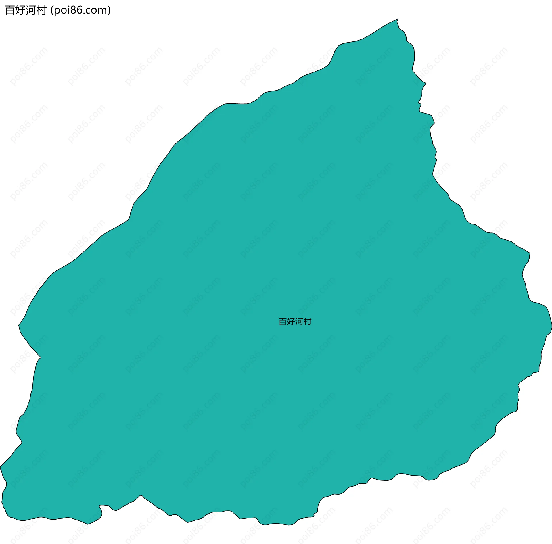 百好河村边界地图