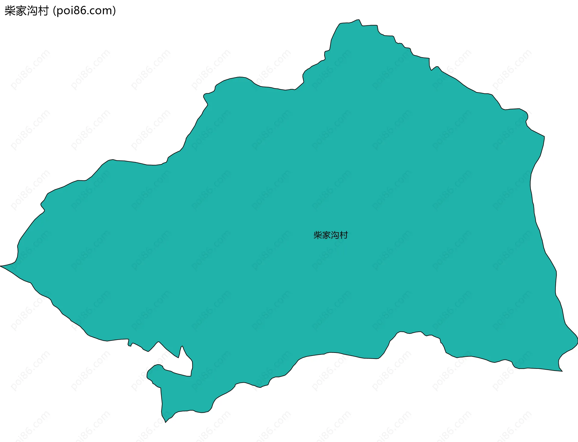 柴家沟村边界地图