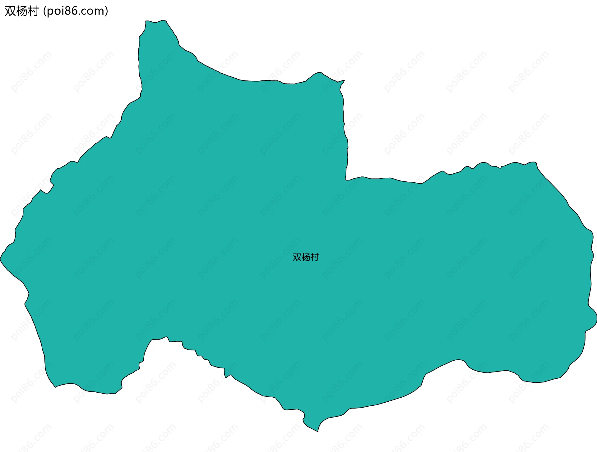 双杨村边界地图