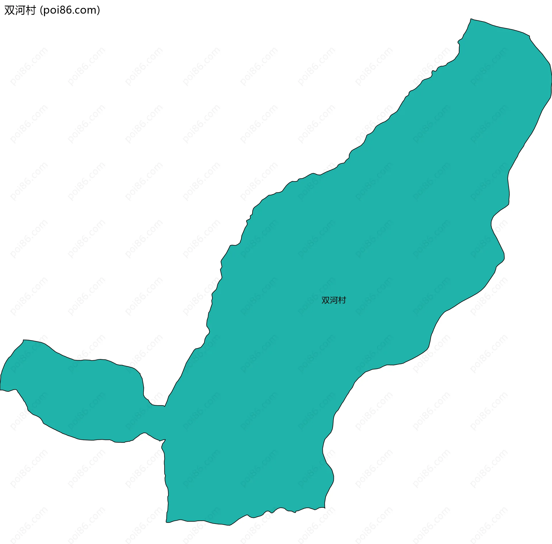 双河村边界地图