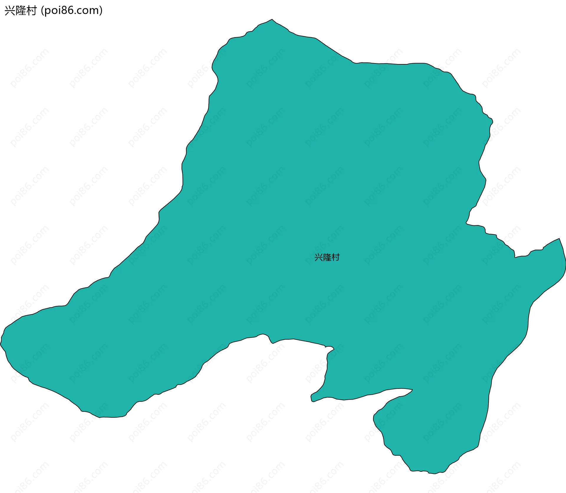 兴隆村边界地图