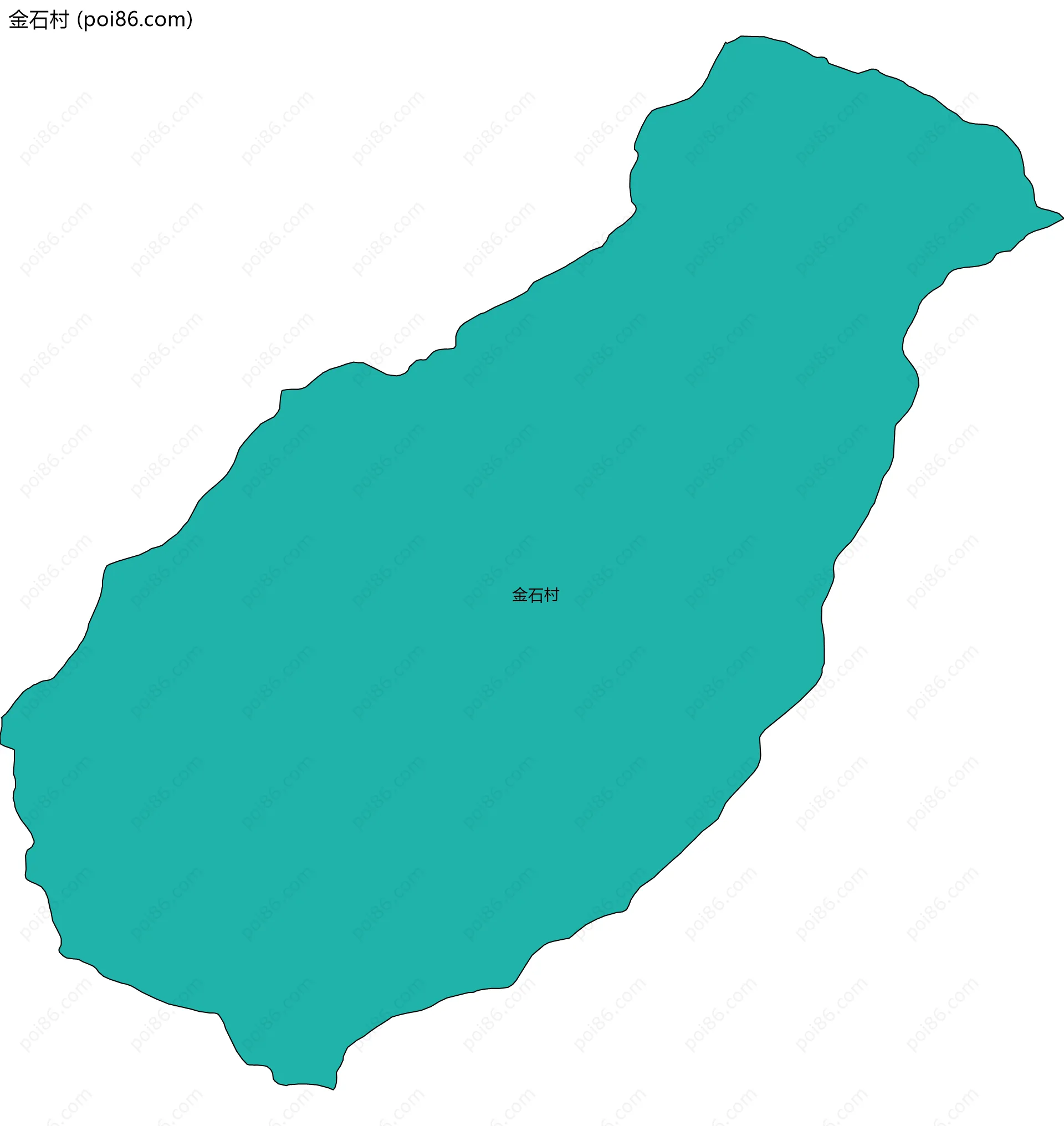 金石村边界地图