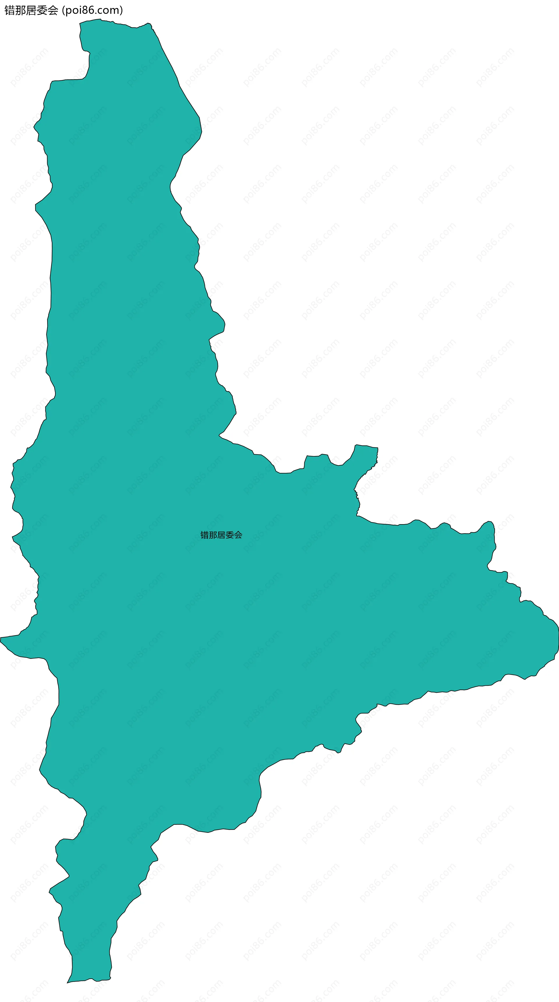 错那居委会边界地图