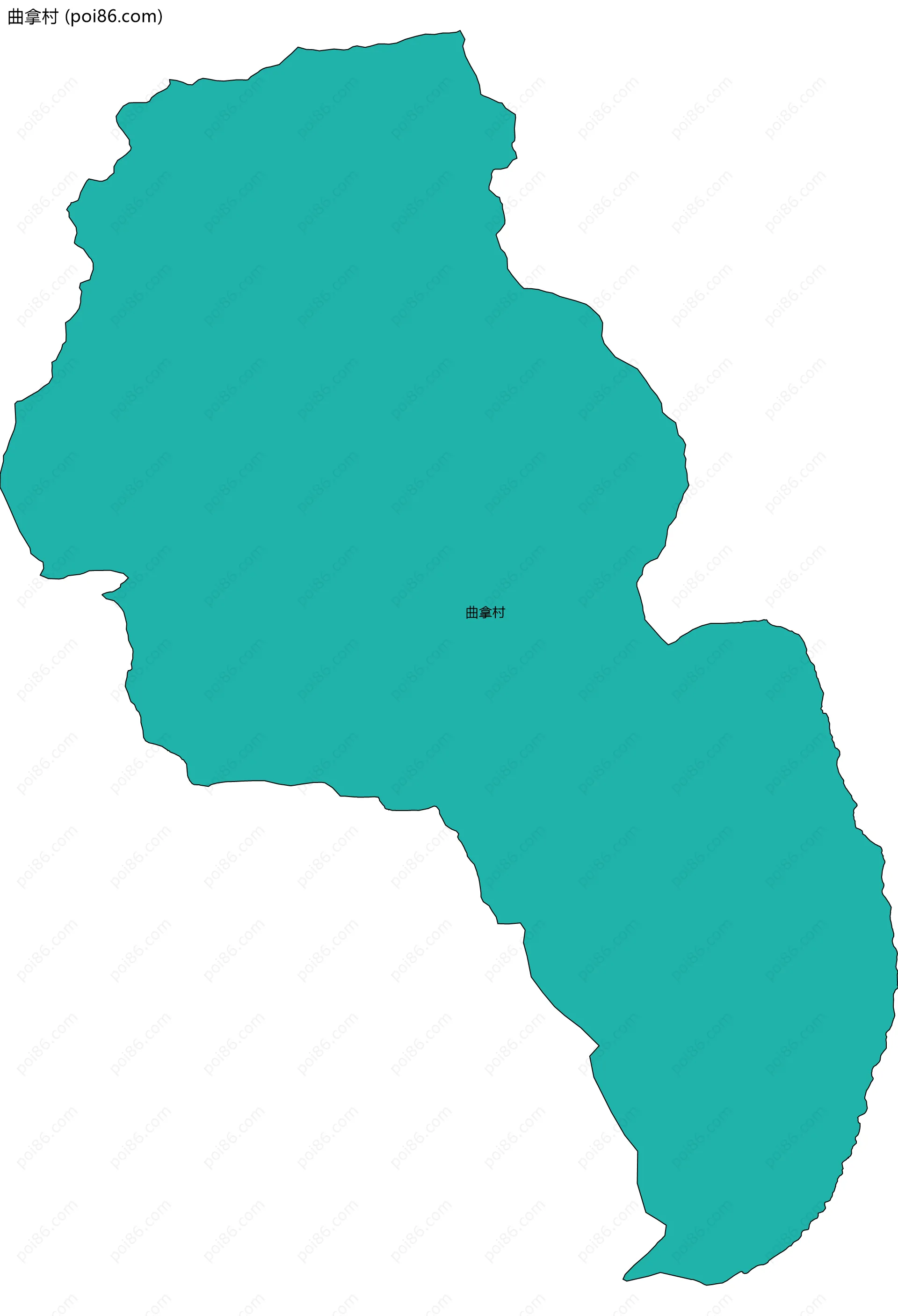 曲拿村边界地图