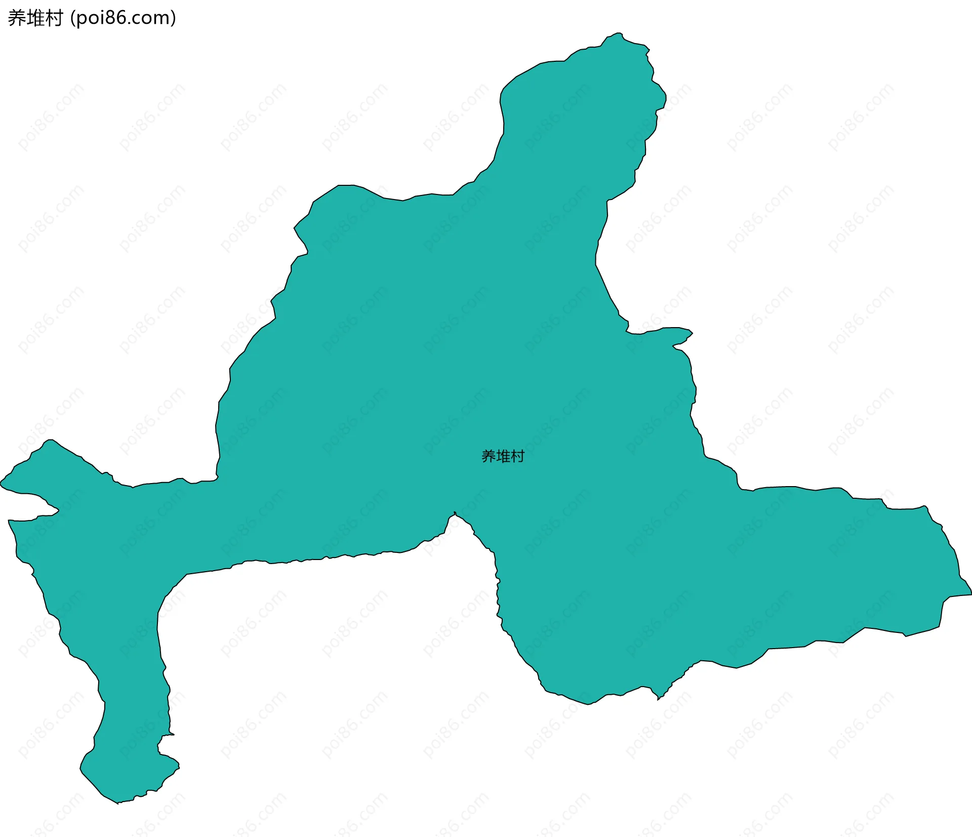 养堆村边界地图