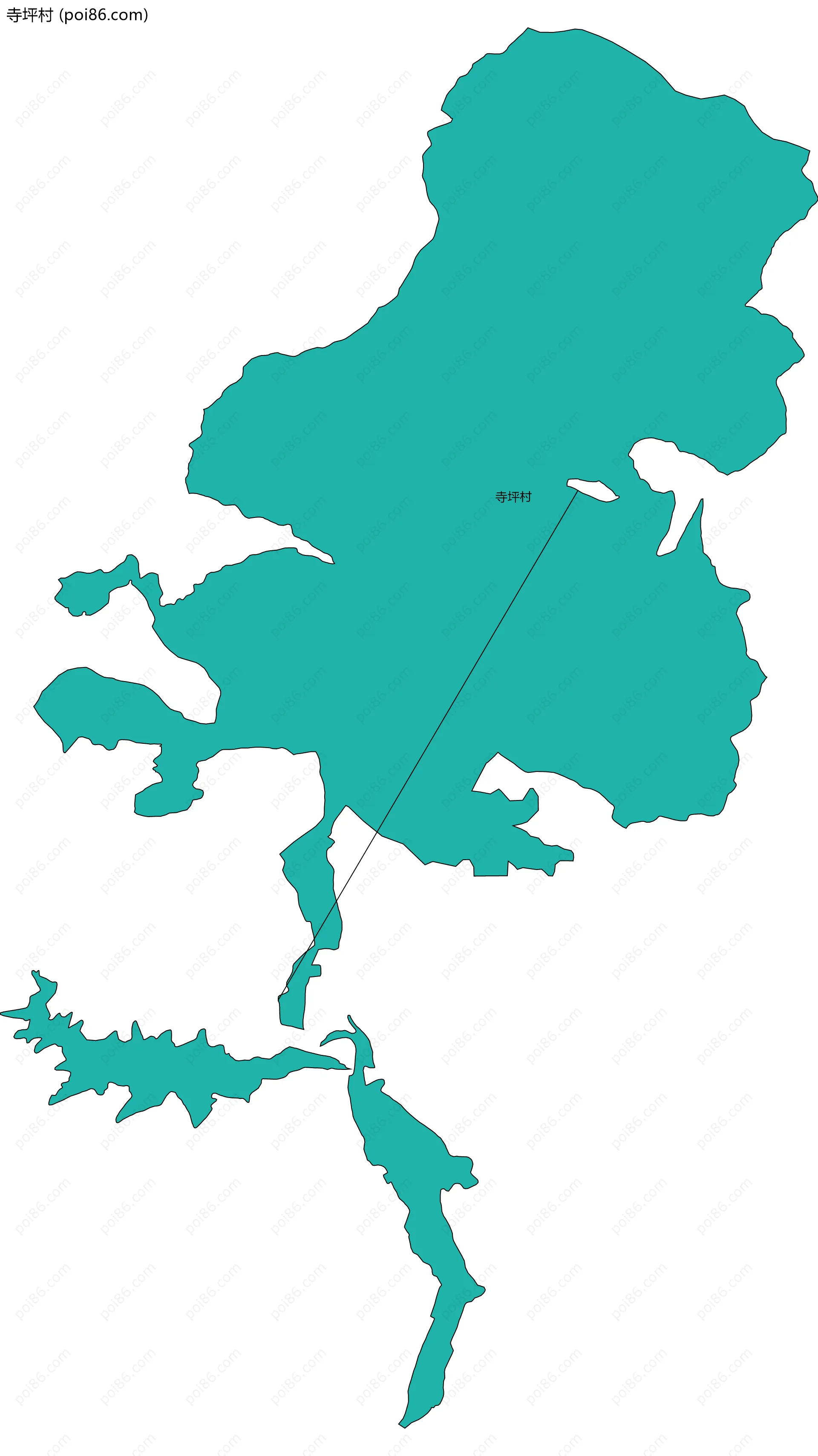 寺坪村边界地图