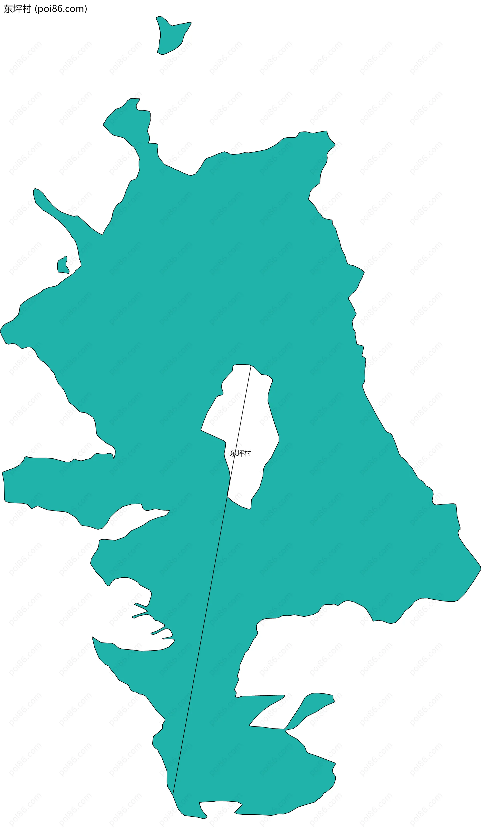 东坪村边界地图