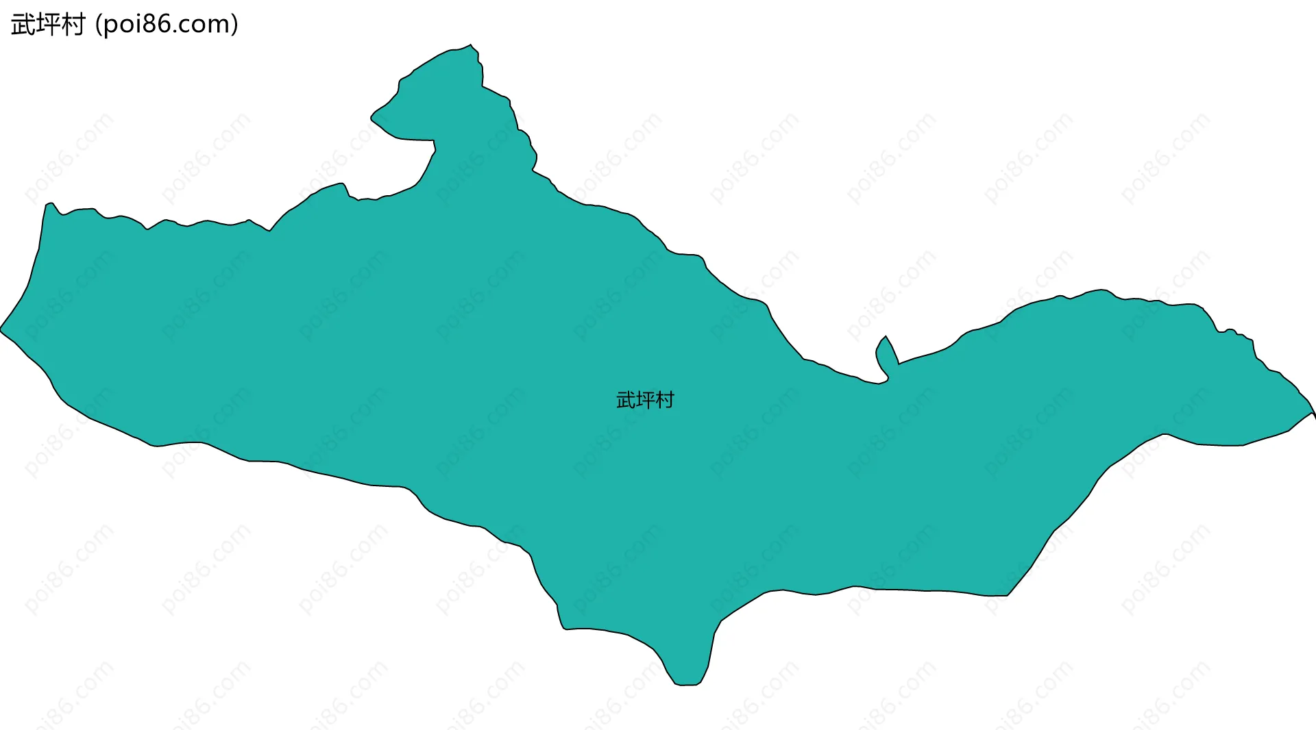 武坪村边界地图